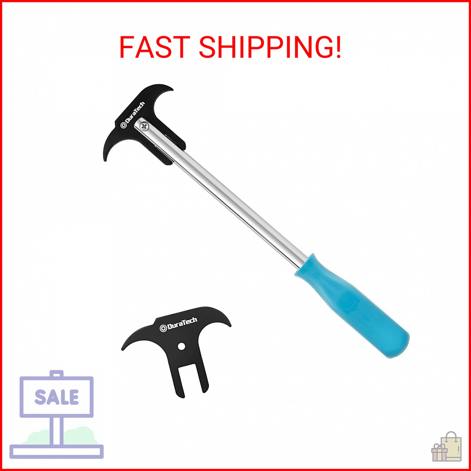 DURATECH Seal Puller with Extra Blade, Heat Treated Steel, Dual Hook Tips for Oi