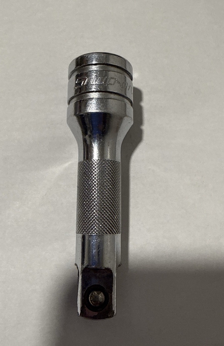Snap-on Tools 1/2 Drive 3″ Length Chrome Knurled Socket Extension SXK3