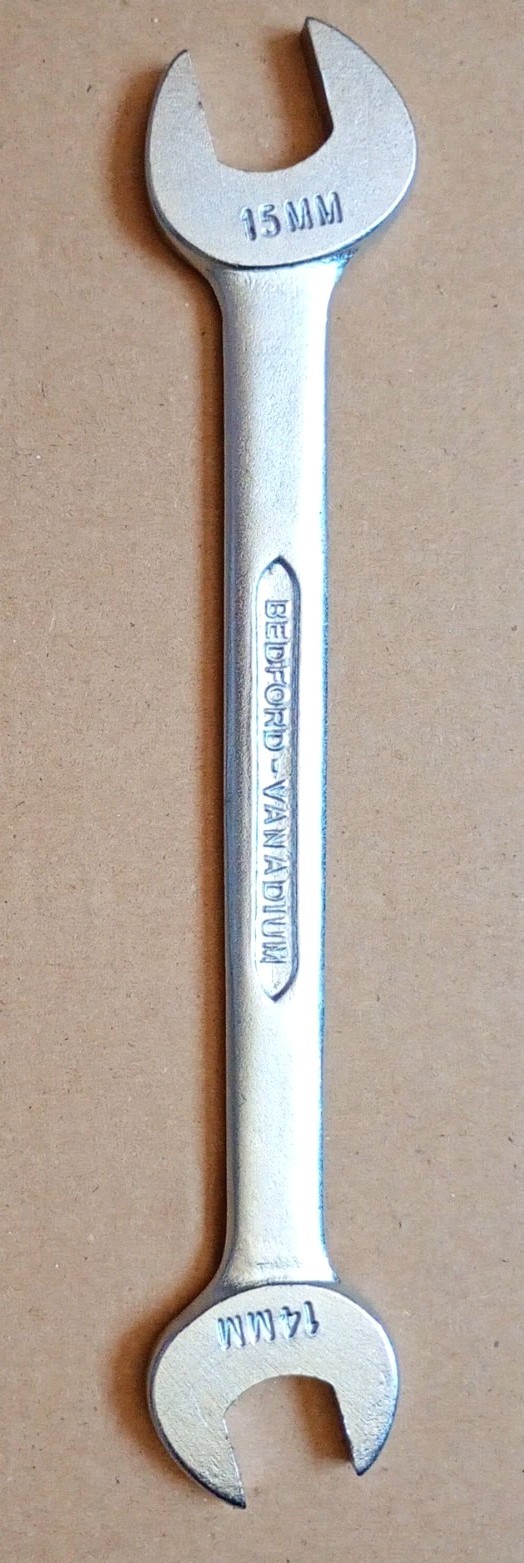 Bedford Vanadium Open Ended Spanners x 8 • Metric Sizes: 6/7mm – 10mm to 22mm