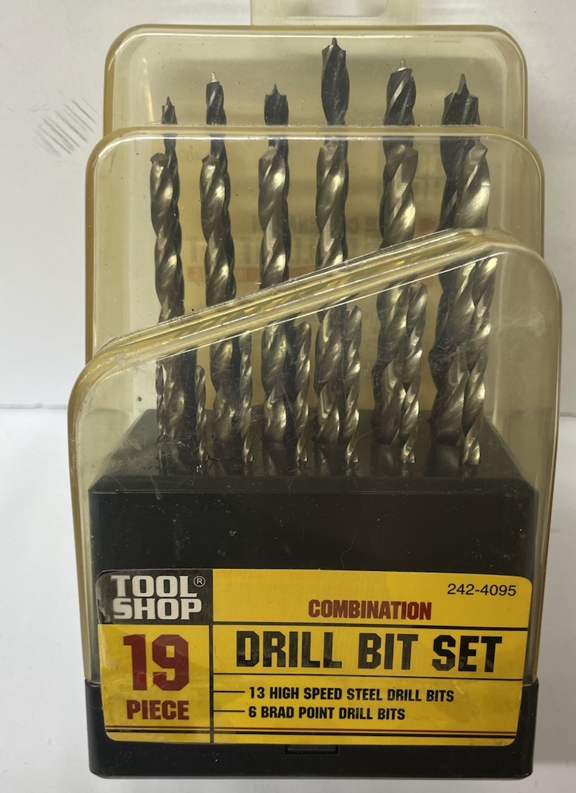 Wood Working Tool Lot Drill Bit Set 2 Quick Change Chuck Sets & Wood Boring Set