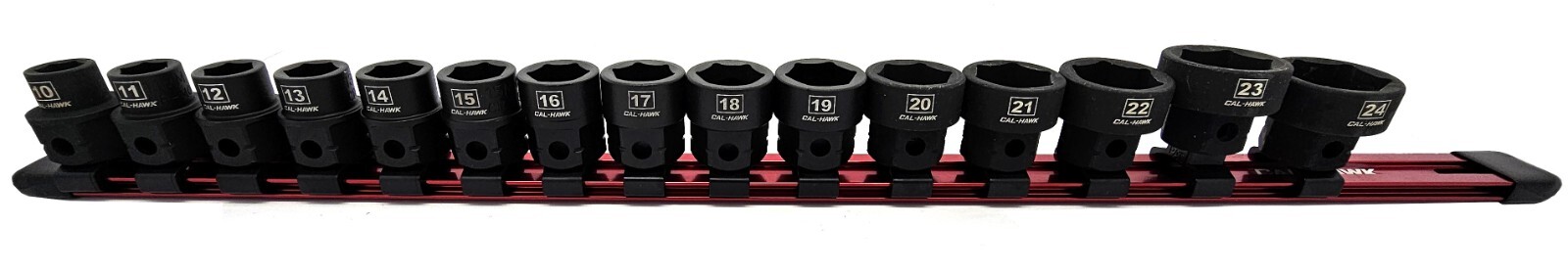 15 Pc 1/2″ Drive Nano OR low profile Impact socket set METRIC 10-24MM W/ HOLDER