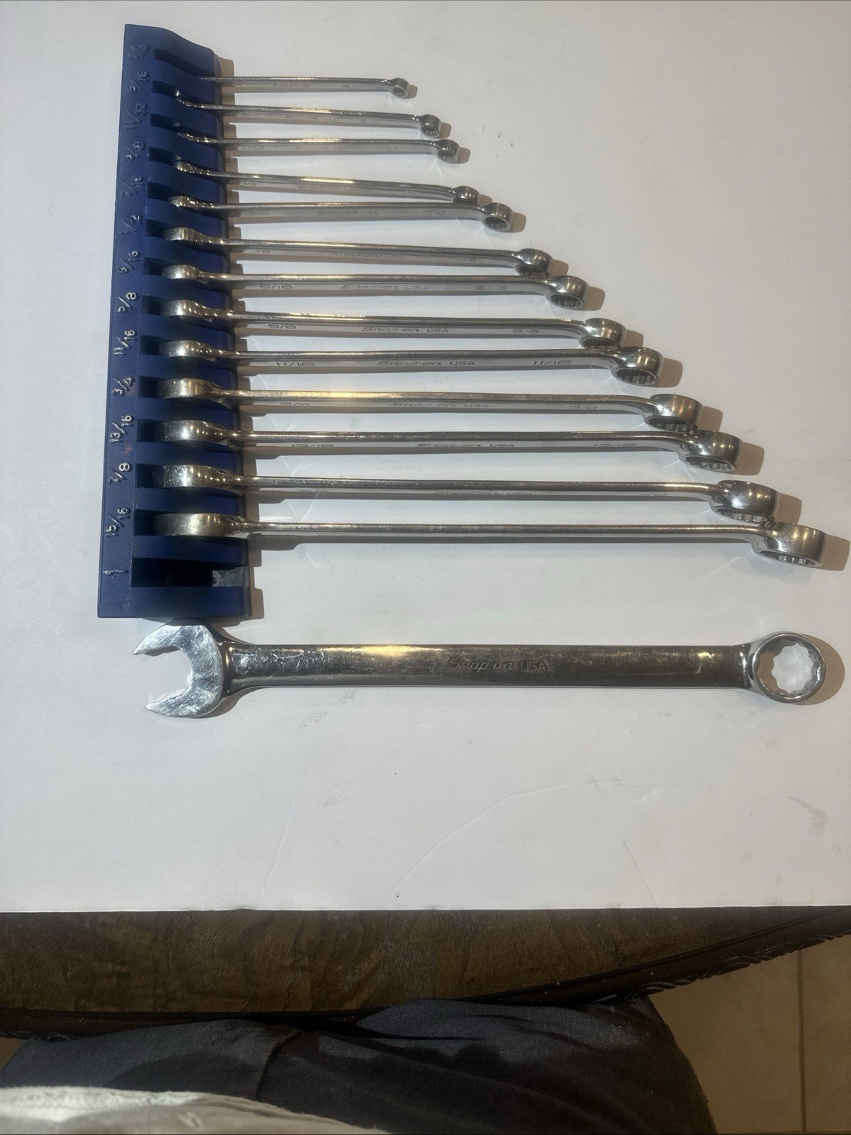 Snap On 14Pc 12-point SAE Frank Drive-plus combination wrench set (1/4-1”)