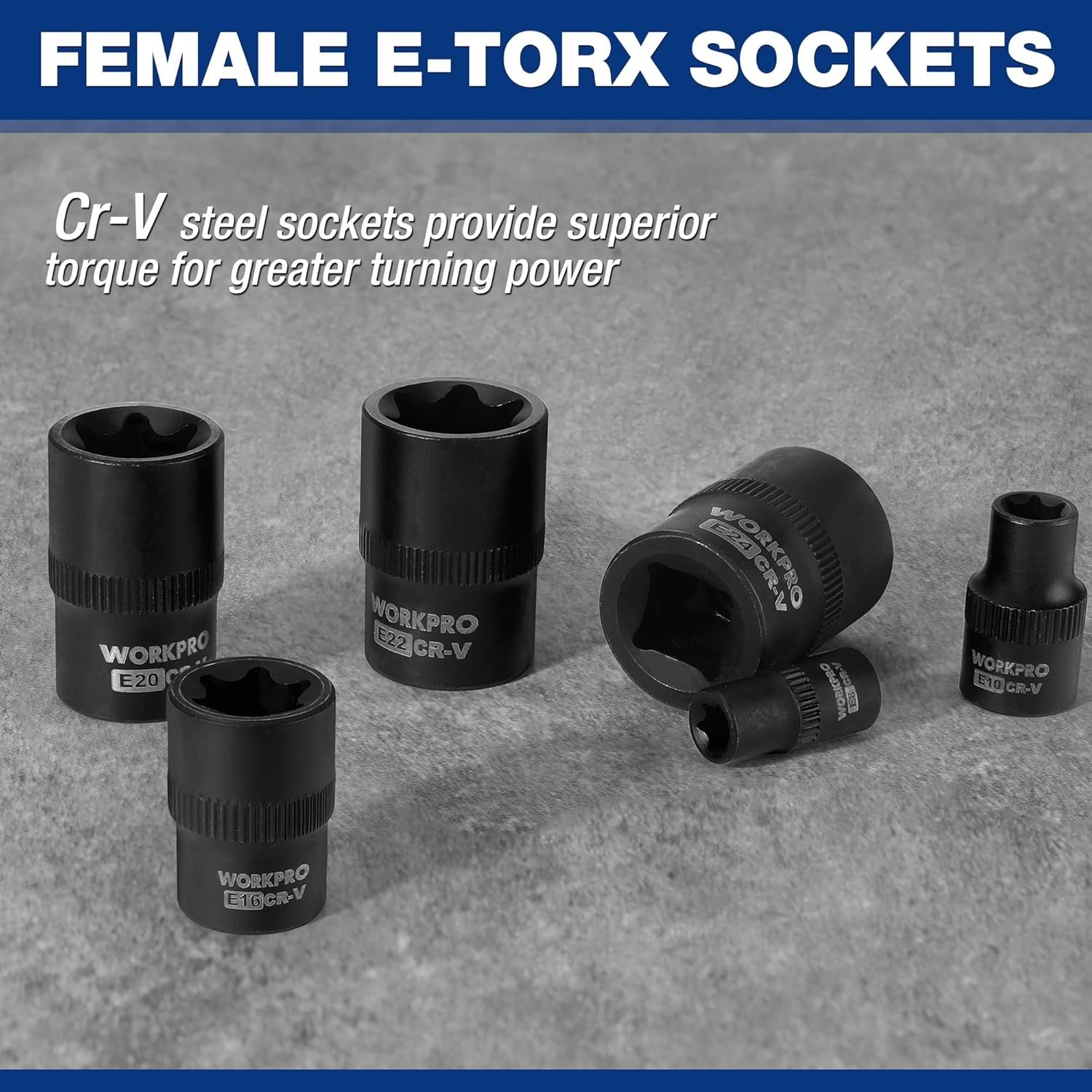High-Performance 60-Piece Torx Bit Socket Set – Rust Resistant & Organized