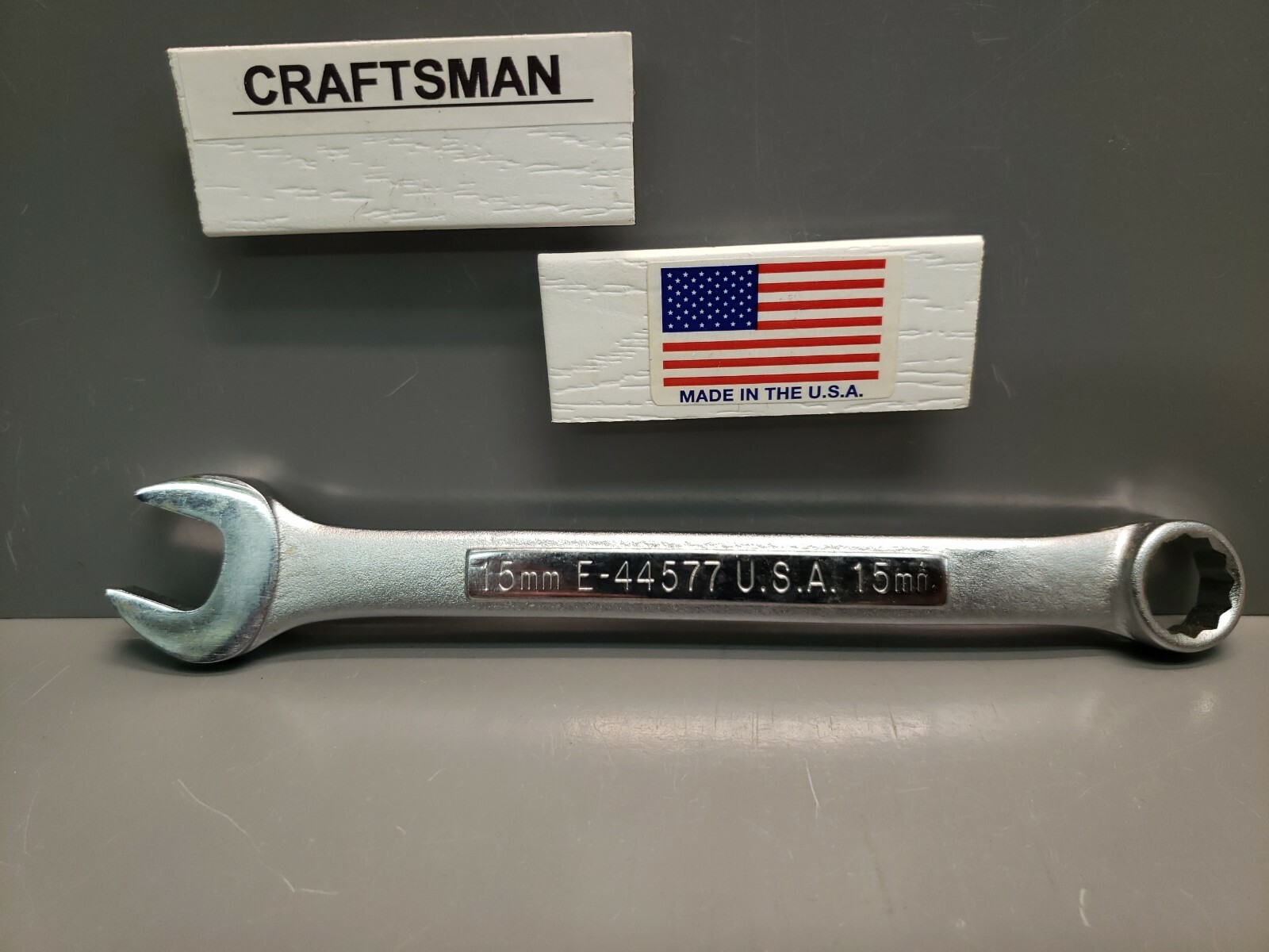 Craftsman 15mm Metric Combination Wrench E 44577 NOS **USA*** NEW!