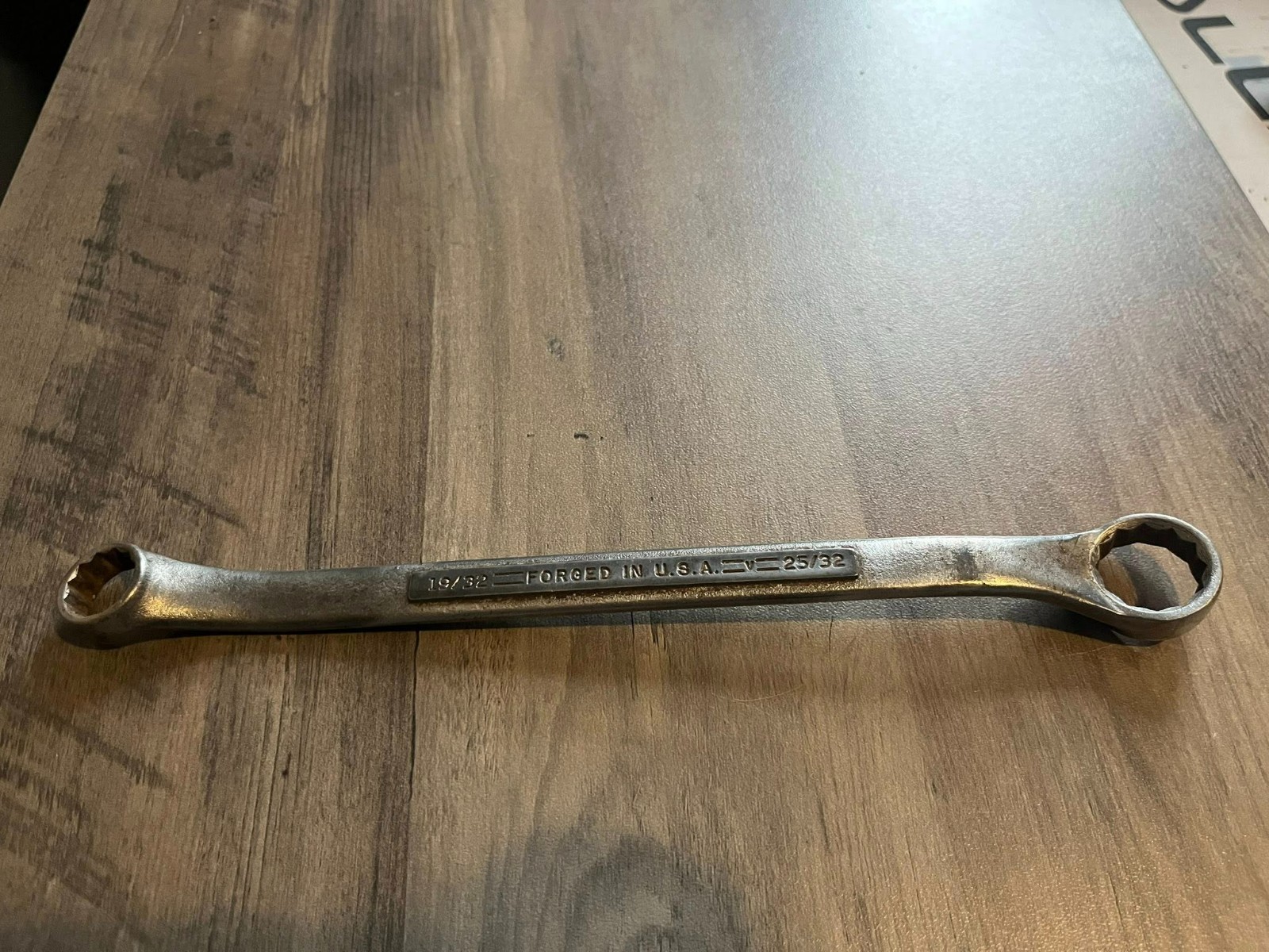 Vintage Craftsman Tools =V= 19/32″ x 25/32″ Box End Wrench, Made in USA