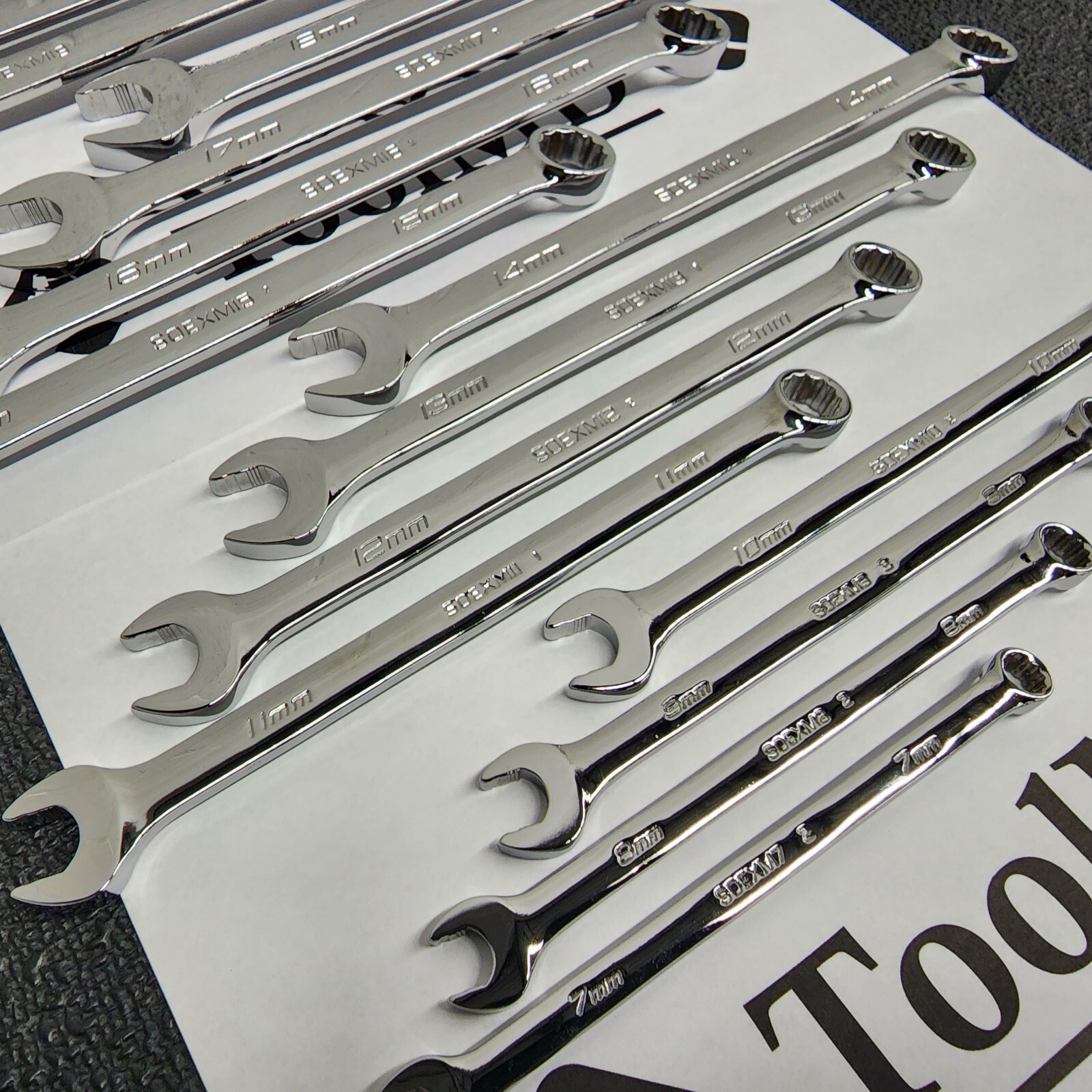 Snap-on Tools USA NEW 19pc MASTER METRIC Flank Drive Plus Combo Wrench Set