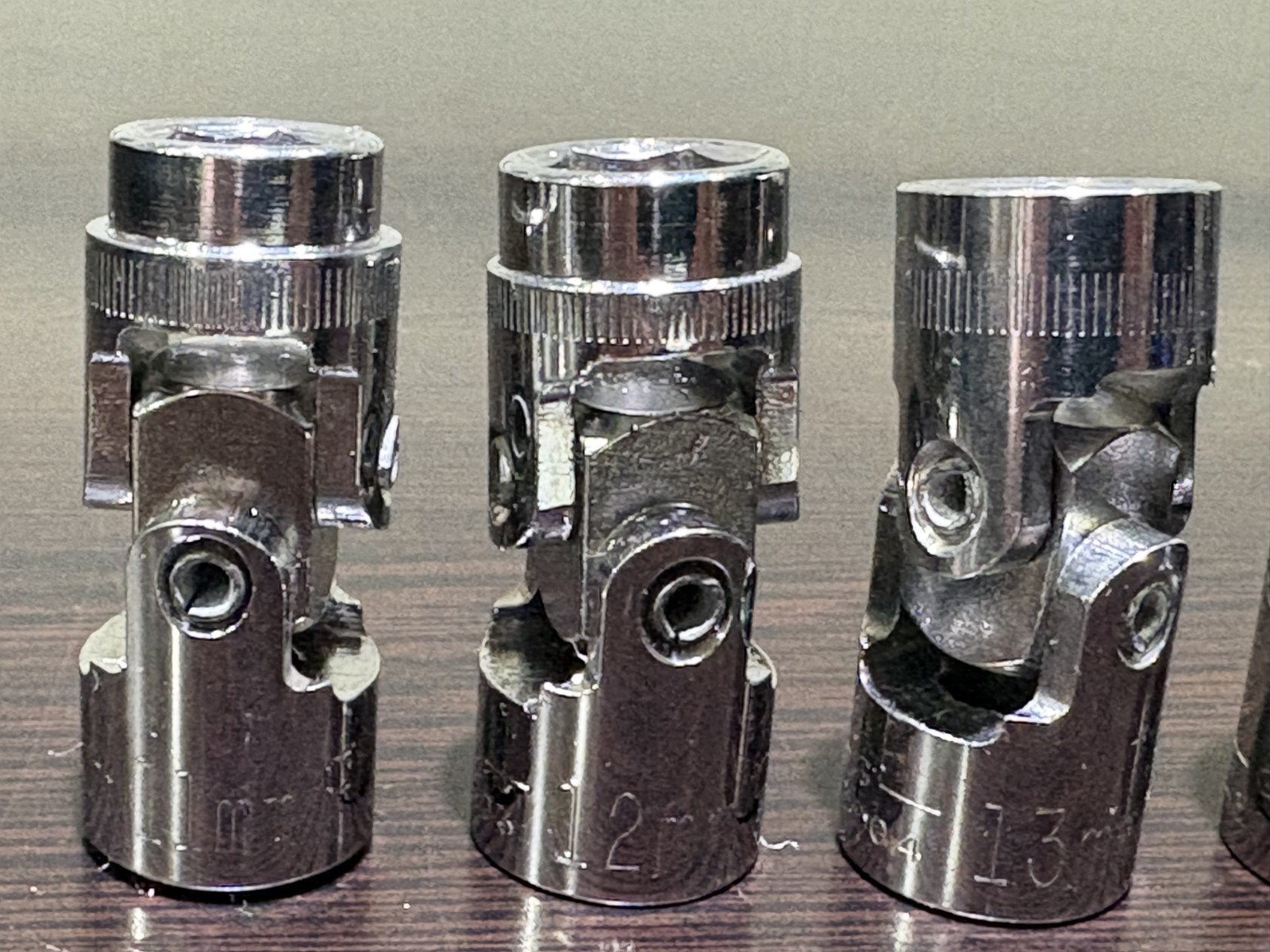 Craftsman 9 Piece Metric Swivel Socket Set 6 Pt 3/8 Drive G/V Series 11-19MM USA