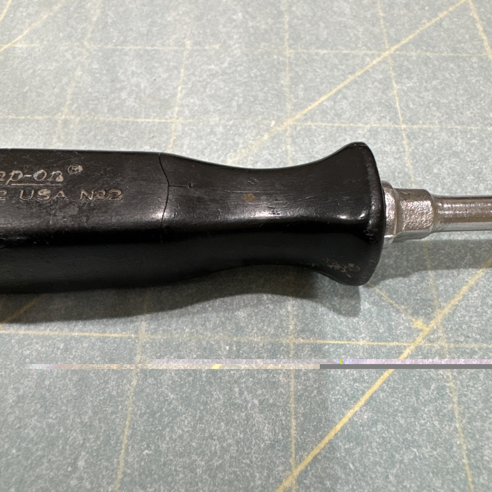 Vintage 6 Lot Snap On Phillips Flat Head Screwdriver Set SSDP SSD Black Handle