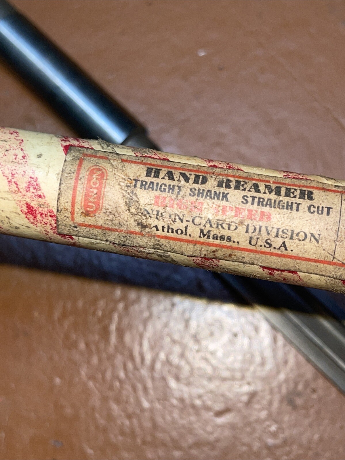 NOS Union USA 900 5/8 In SAE Straight Shank Straight Cut Hand Reader UTD