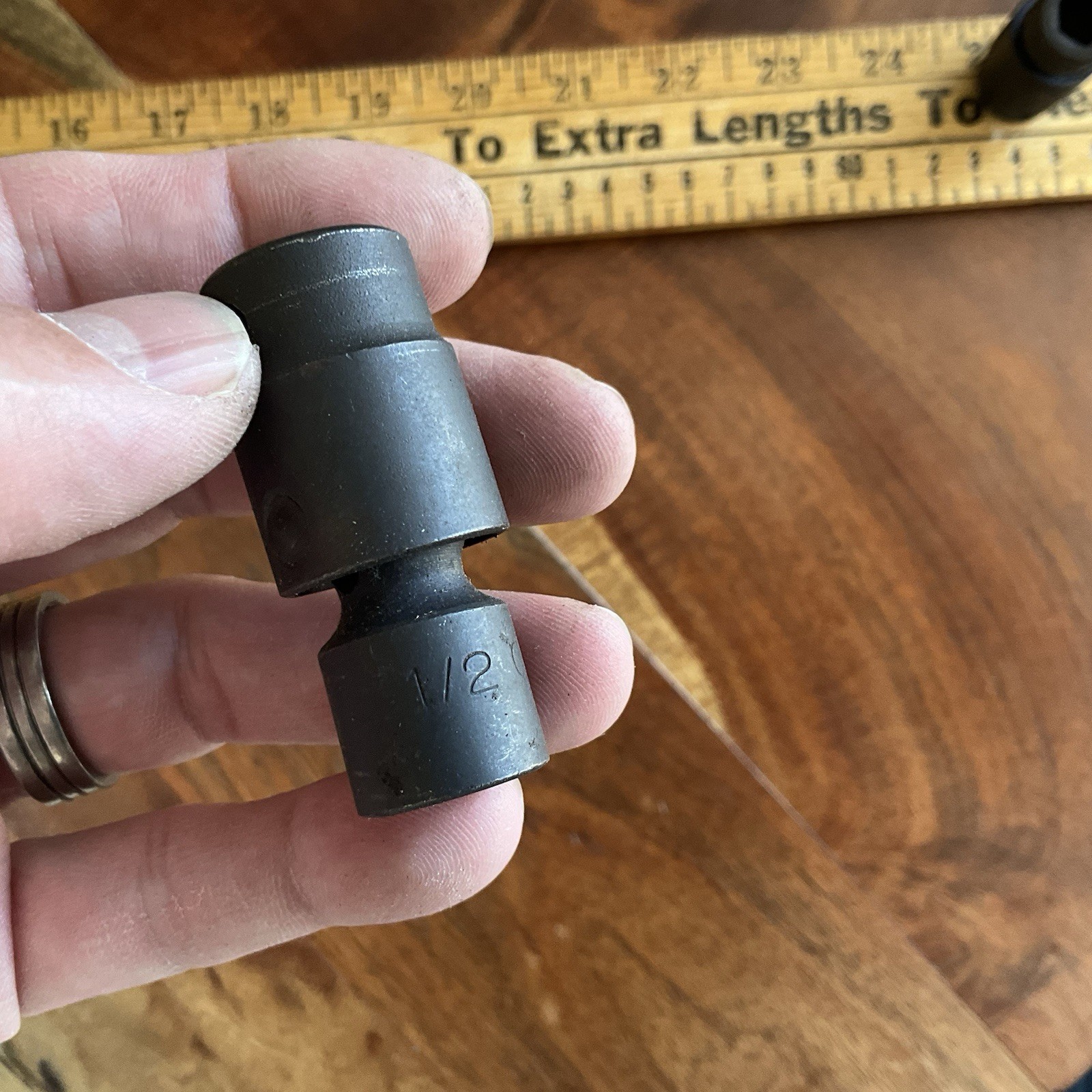Vintage Universal Swivel Impact Set w Case 3/8″ Drive 7/16″ to 3/4″ 6 Point