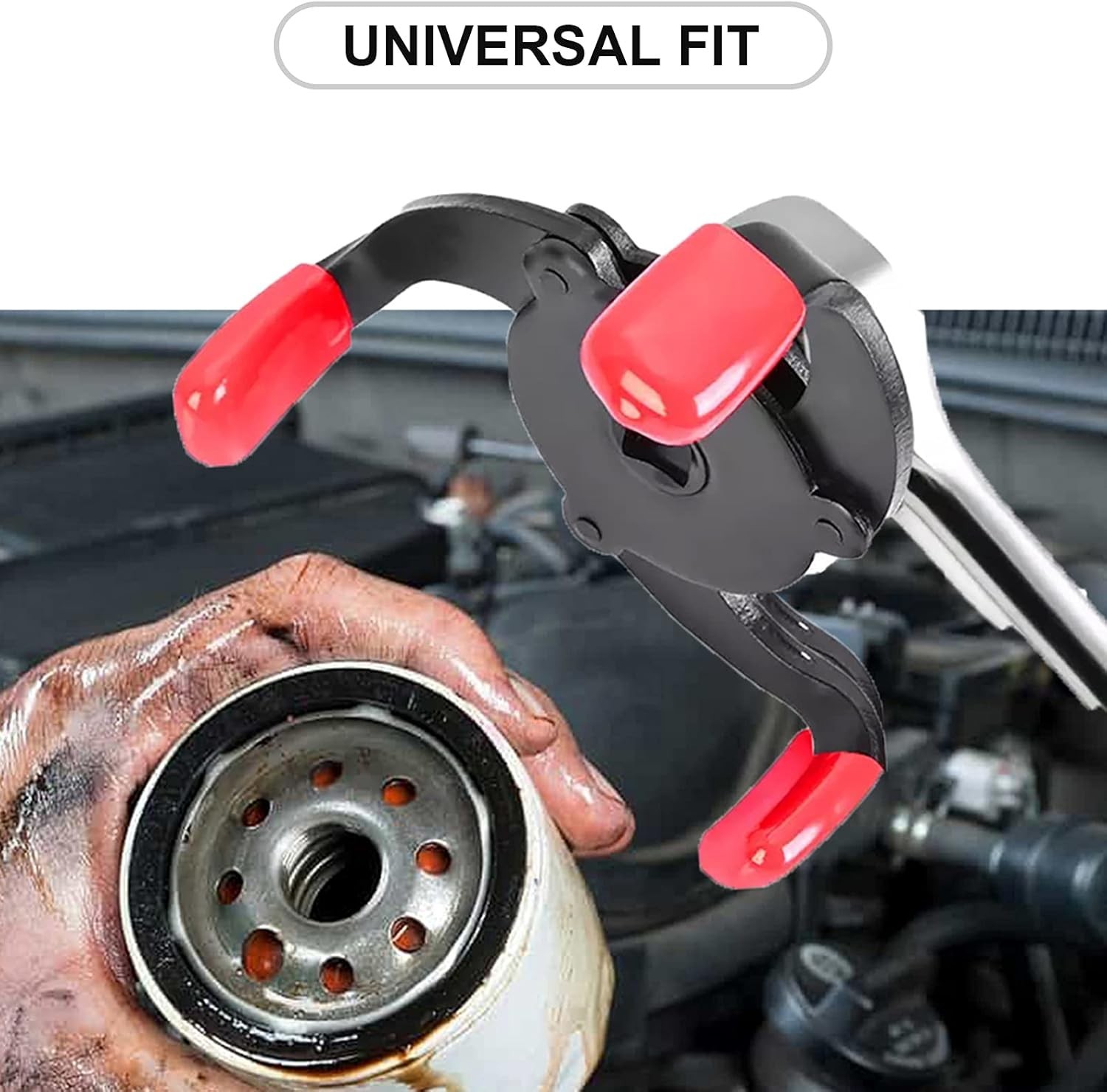 SOLID 3 Jaw 3/8″ Car Adjustable Oil Filter Remover Wrench Removal Tool Universal