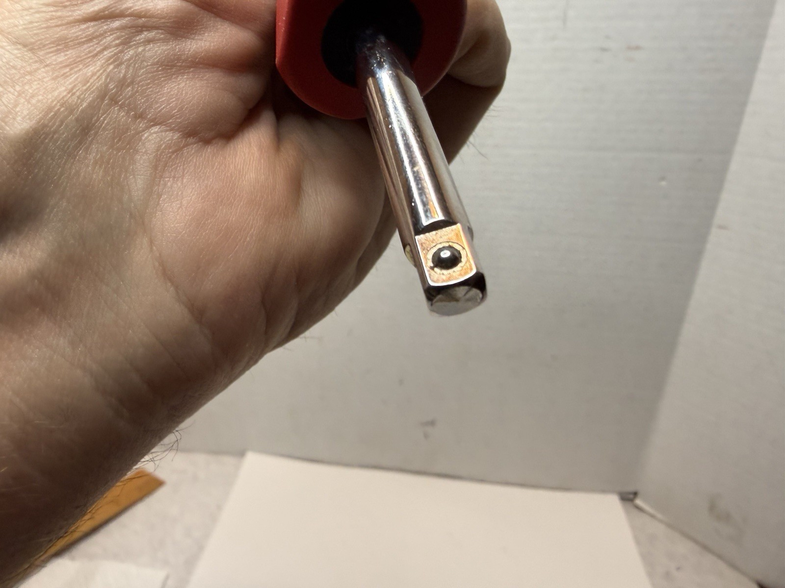 Snap On Tools 1/4″ Shank Driver SGT4B Soft Grip Red Black