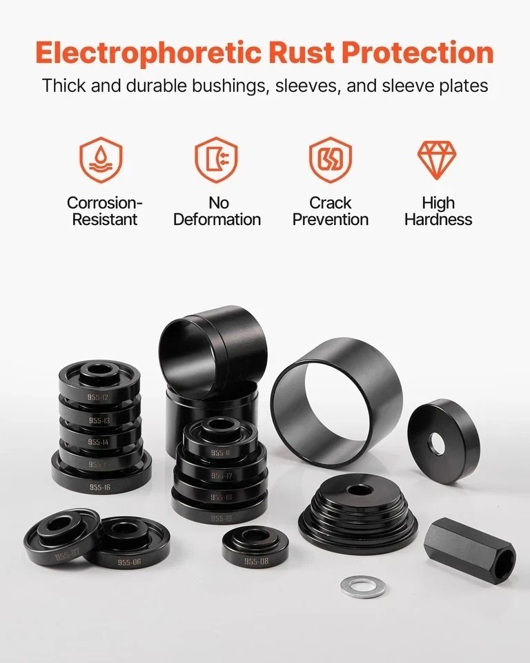 Front Wheel Bearing Press Kit Drive Bearing Removal & Installation 23 PCS