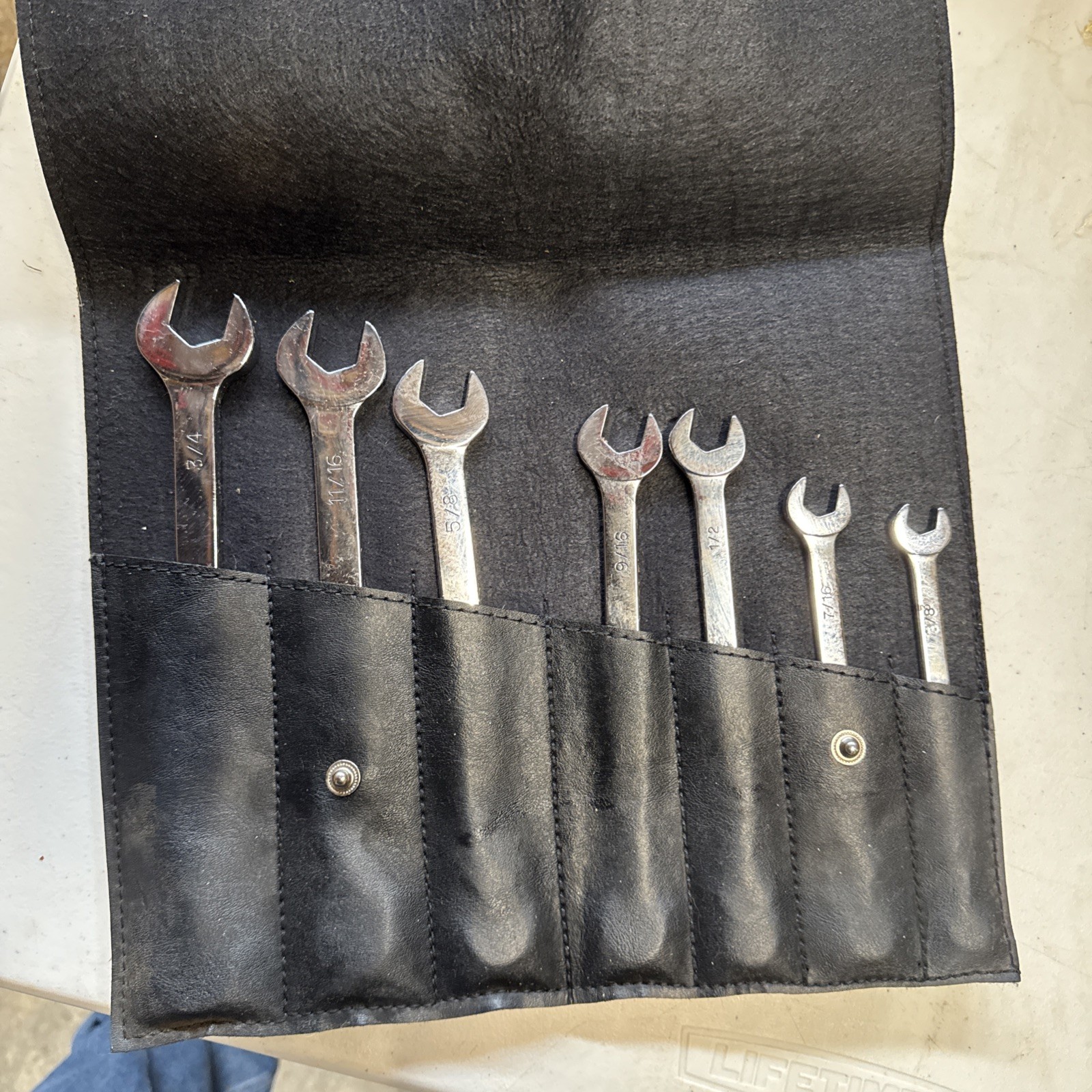 MAC Tools Dale Earnhardt 7-Piece Polished 3/8″ to 3/4″ Chrome Wrench Set in Case