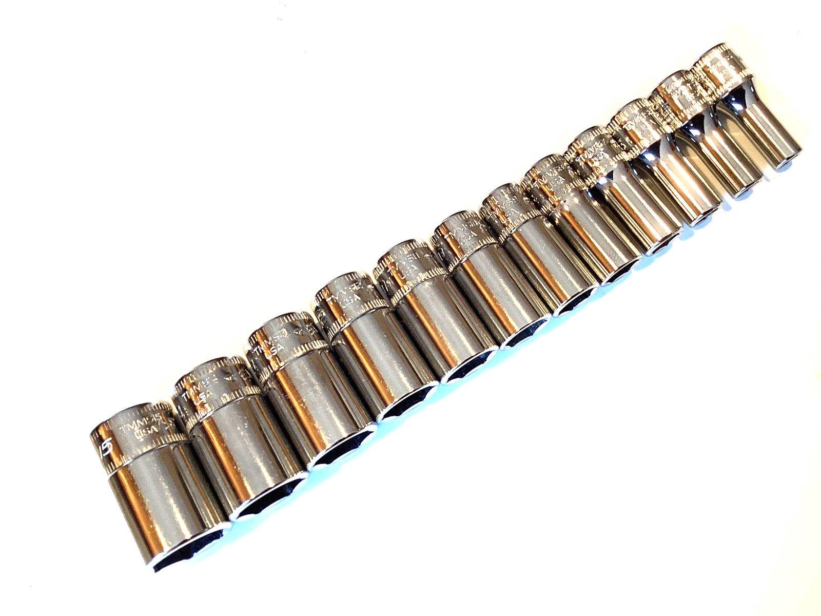 Snap On USA 112TMMSY NEW 12 Piece 1/4″ Drive 6 Point Semi Deep Metric Socket Set
