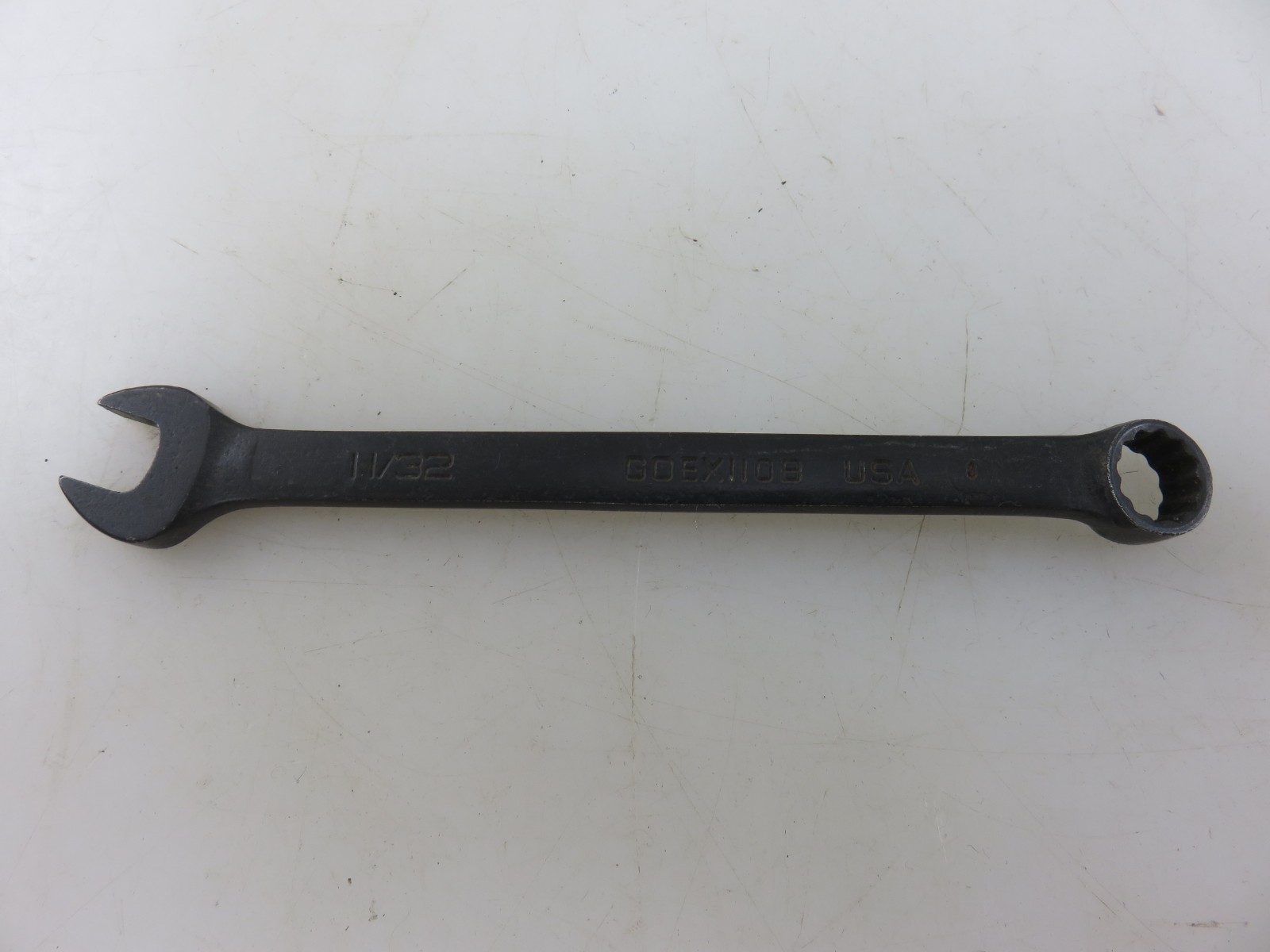 Snap-On GOEX110B BLACK OXIDE Combination Wrench 11/32″ 12pt 5″ Long