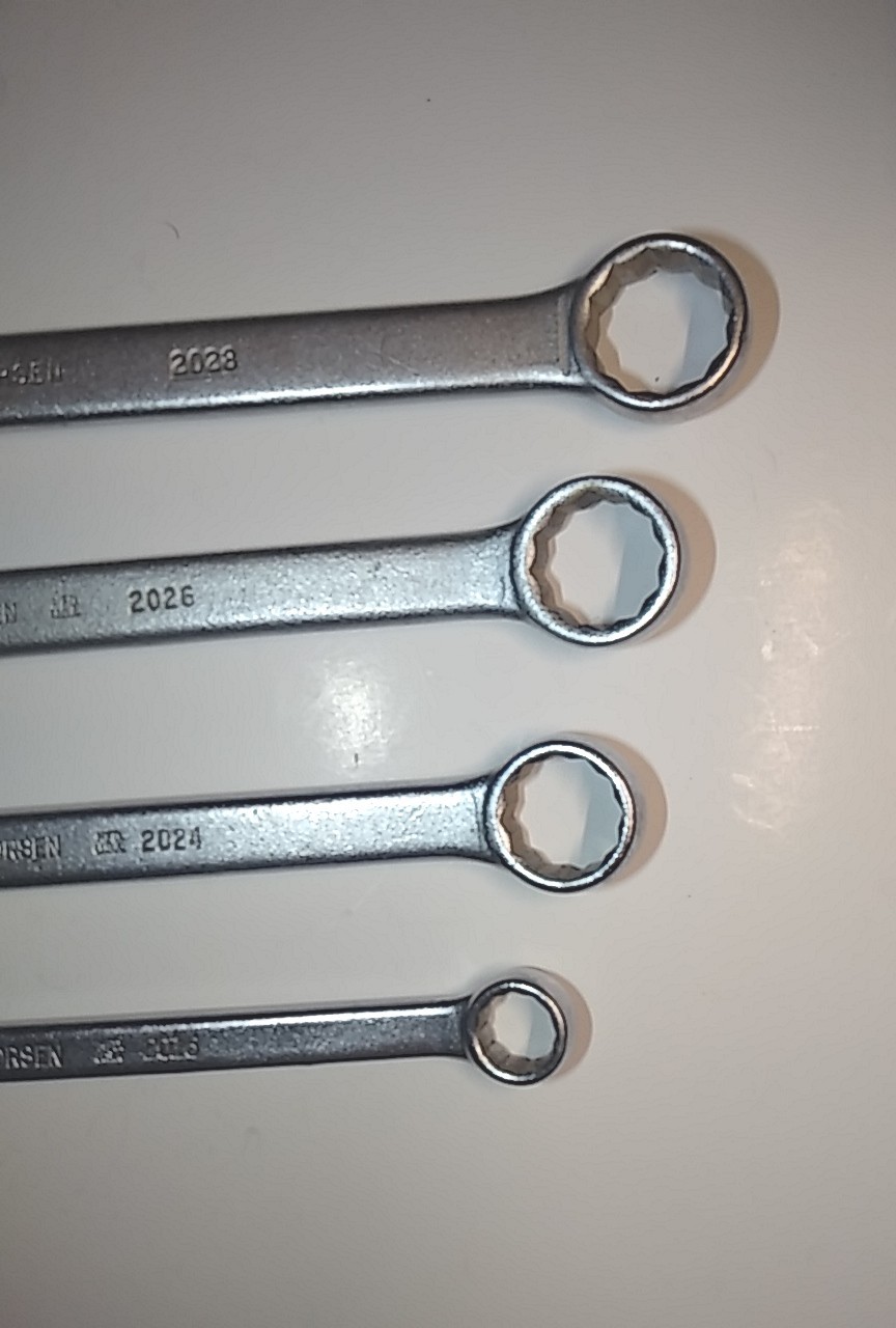 Vintage THORSEN Combination Wrench 4pc Set Made USA