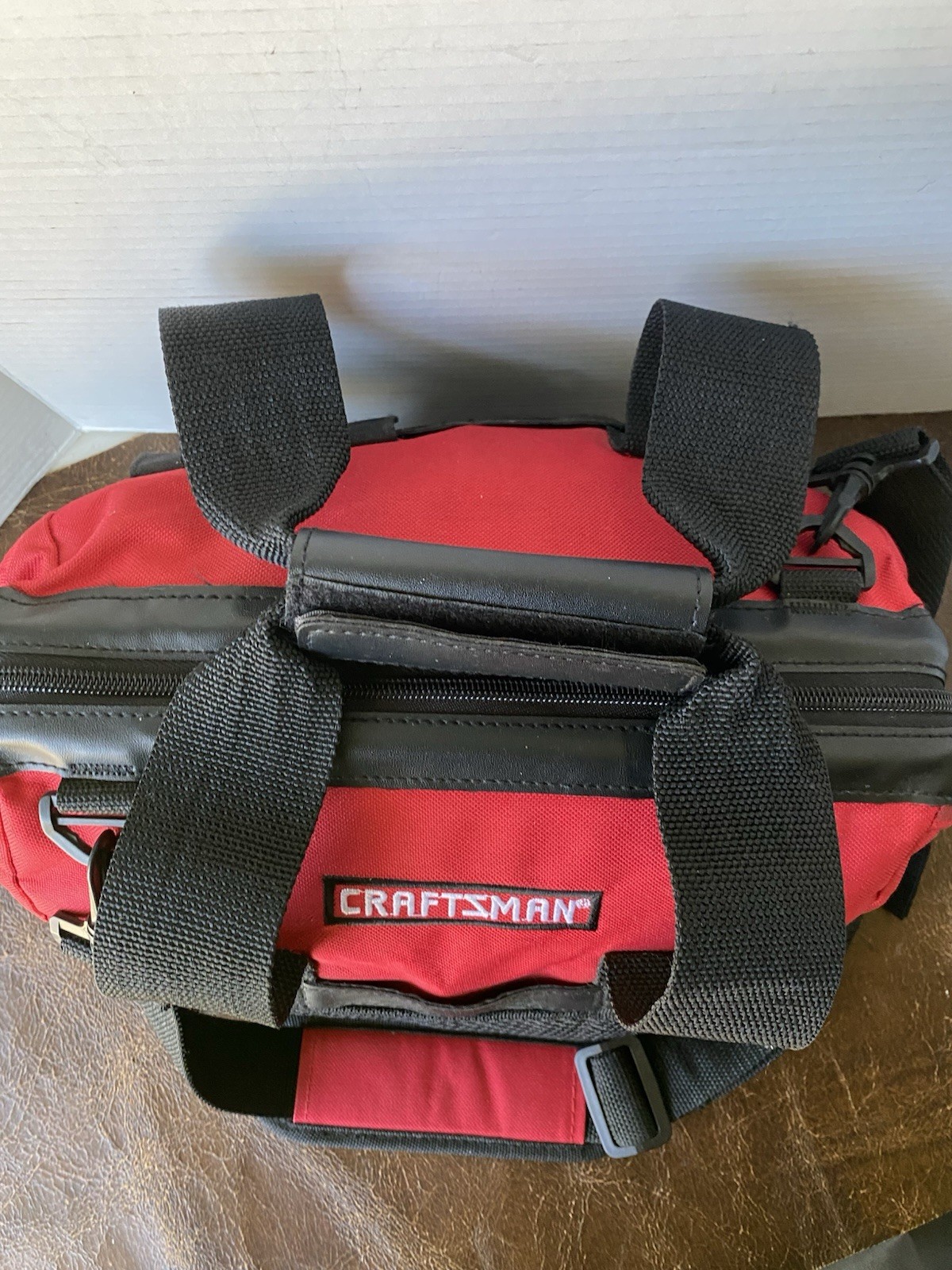 Craftsman Heavy Duty 21-Pocket Large Mouth Tool Tote Bag No. 40411 Red