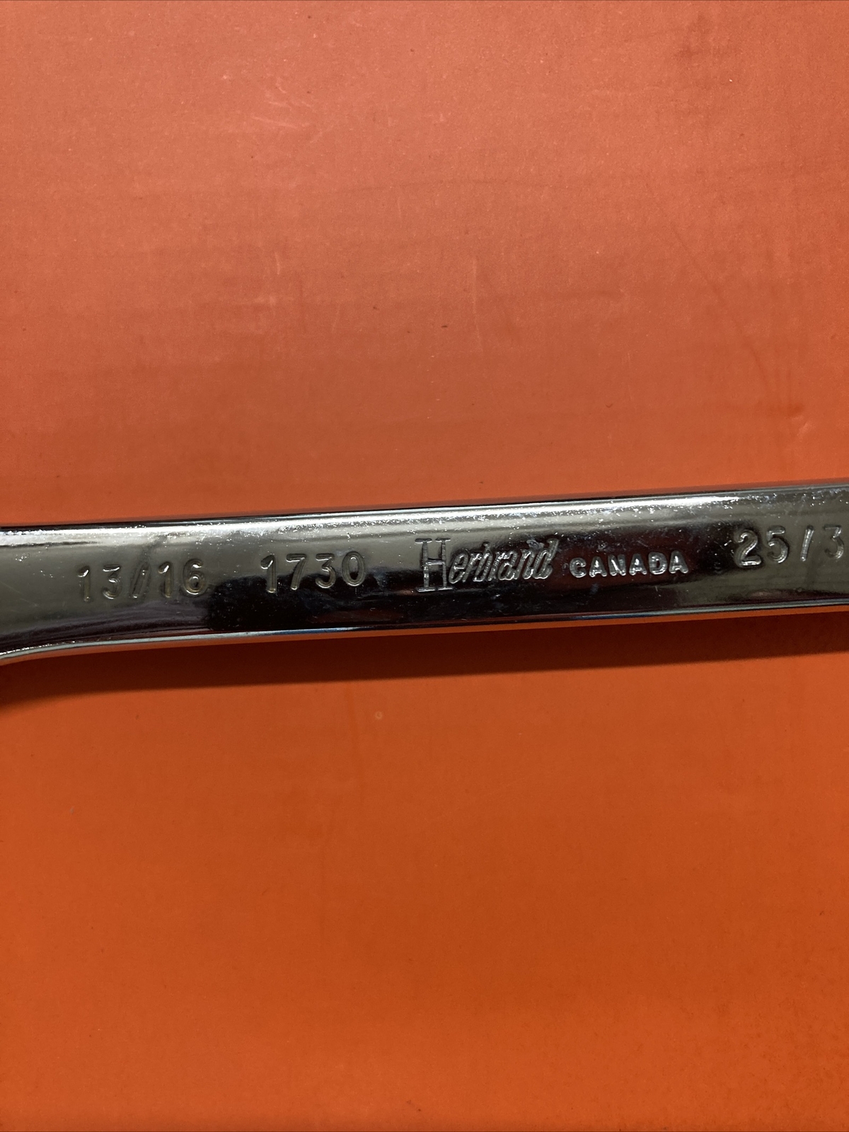 Vintage Herbrand 1730 13/16 x 25/32 Open End Wrench *Made in Canada*