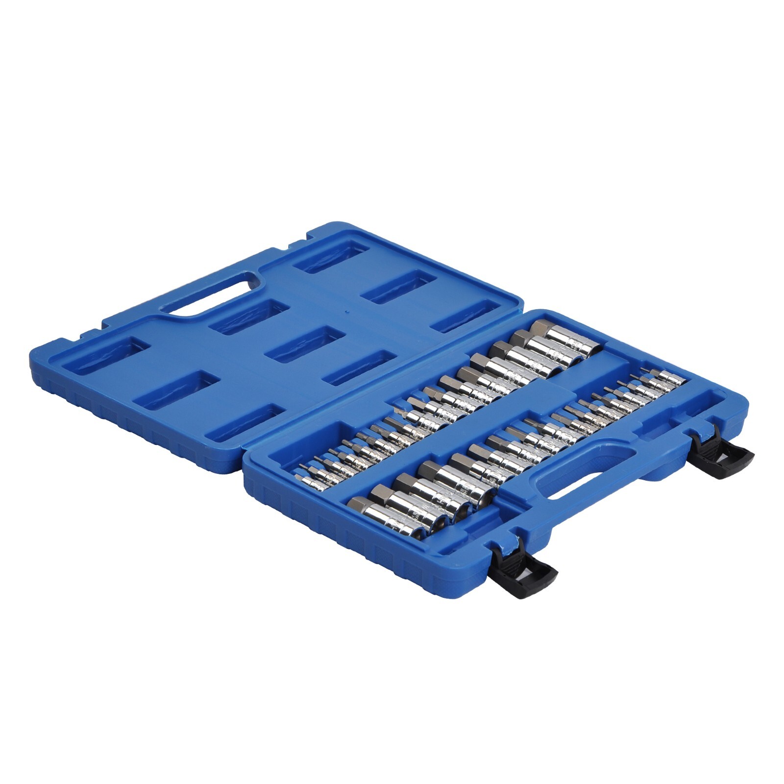 34 Pc SAE and Metric 1/4″ 3/8″ 1/2″ Socket Set Standard| Master Hex Bit Set