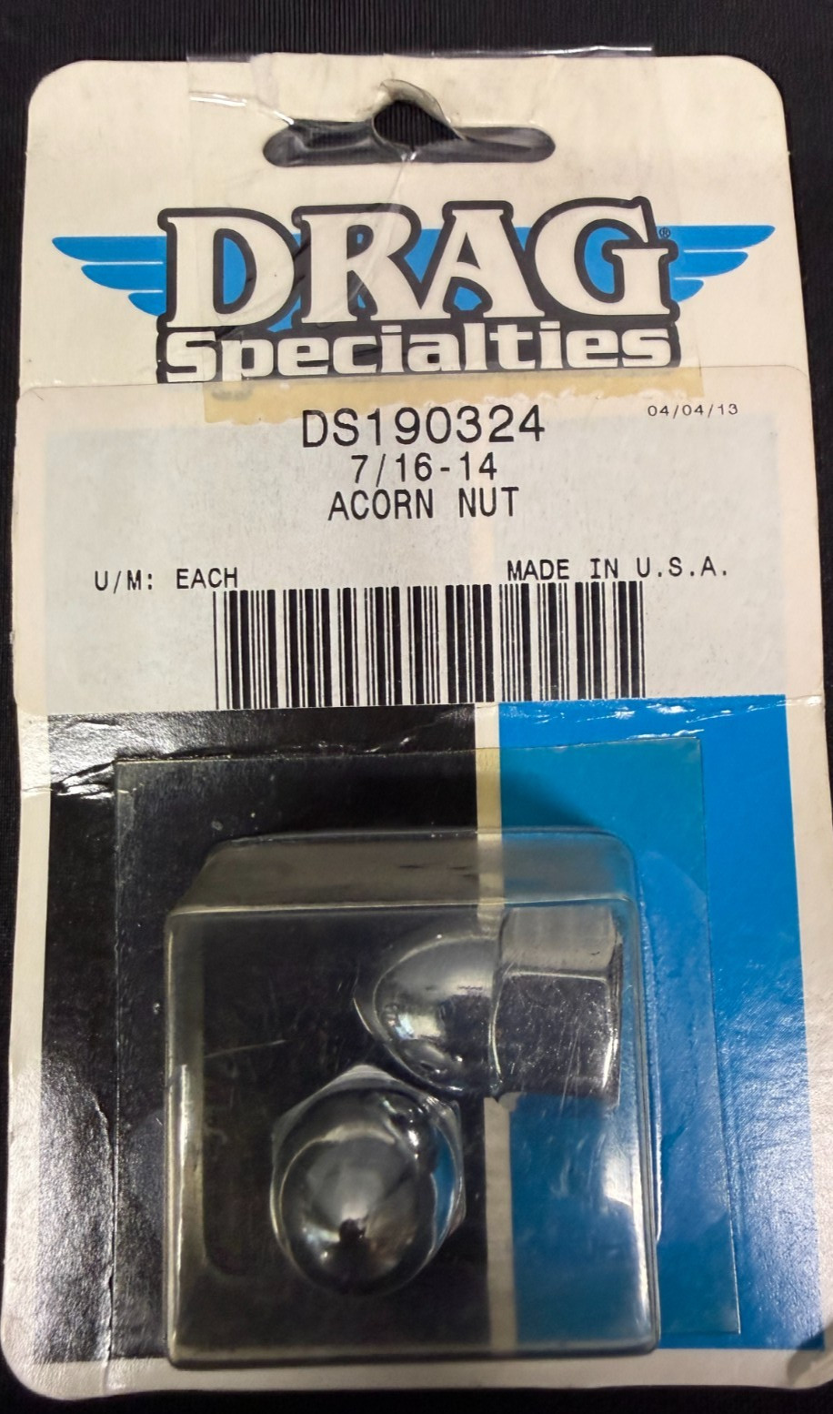 Drag Specialties DS-190324 Chrome Ware Acorn Nuts – 7/16in.-14