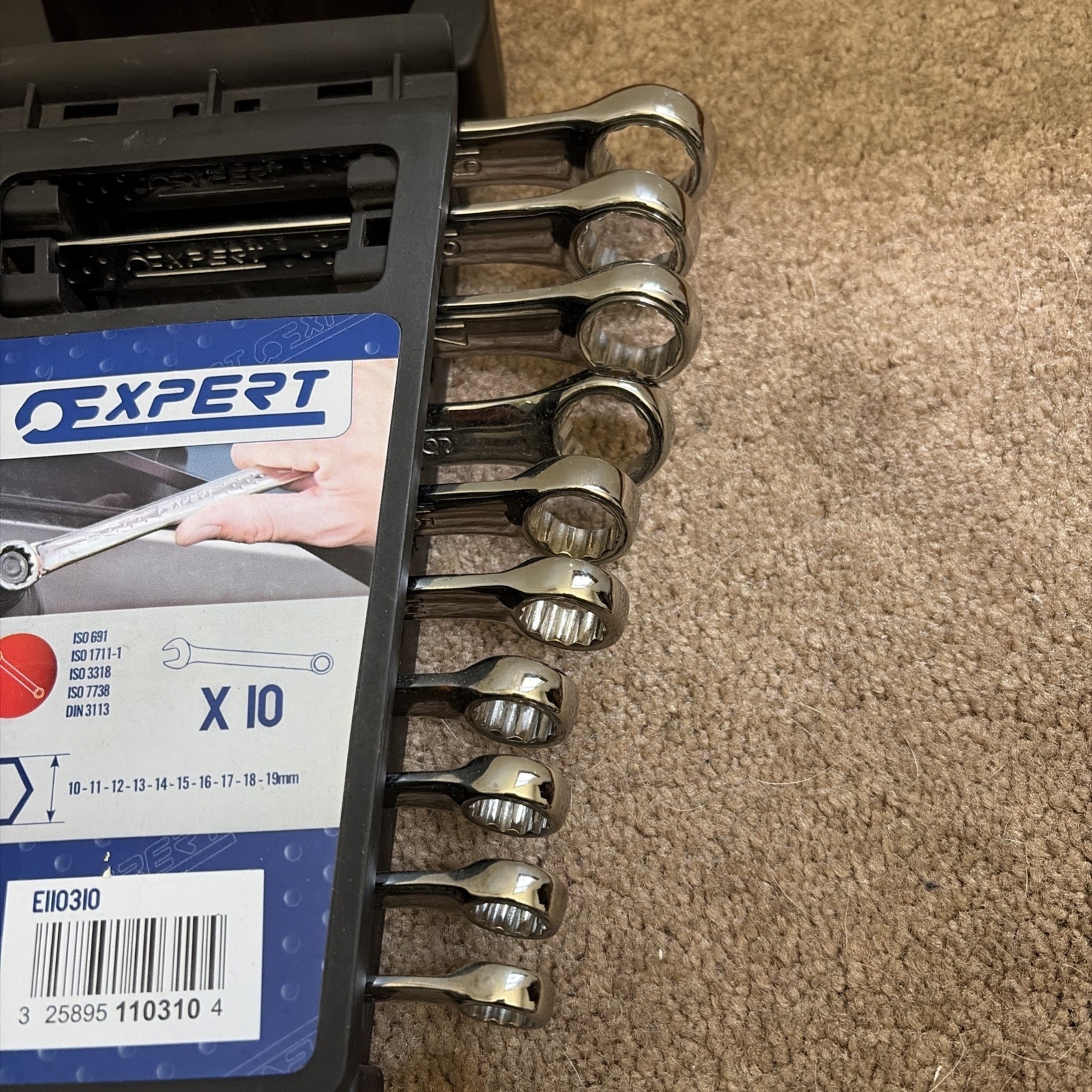 Mac Tools EXPERT Series 10 pc. 10-19mm Metric 12-Point Wrench Set