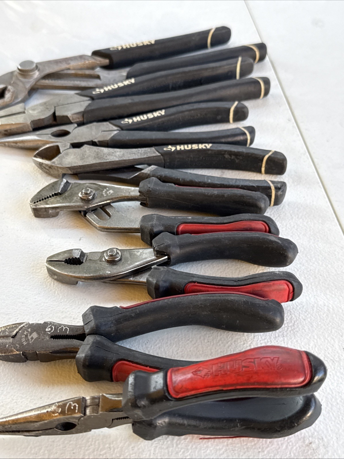 Husky Tools8pc Pliers,Needle Nose And Side Cutter Lot