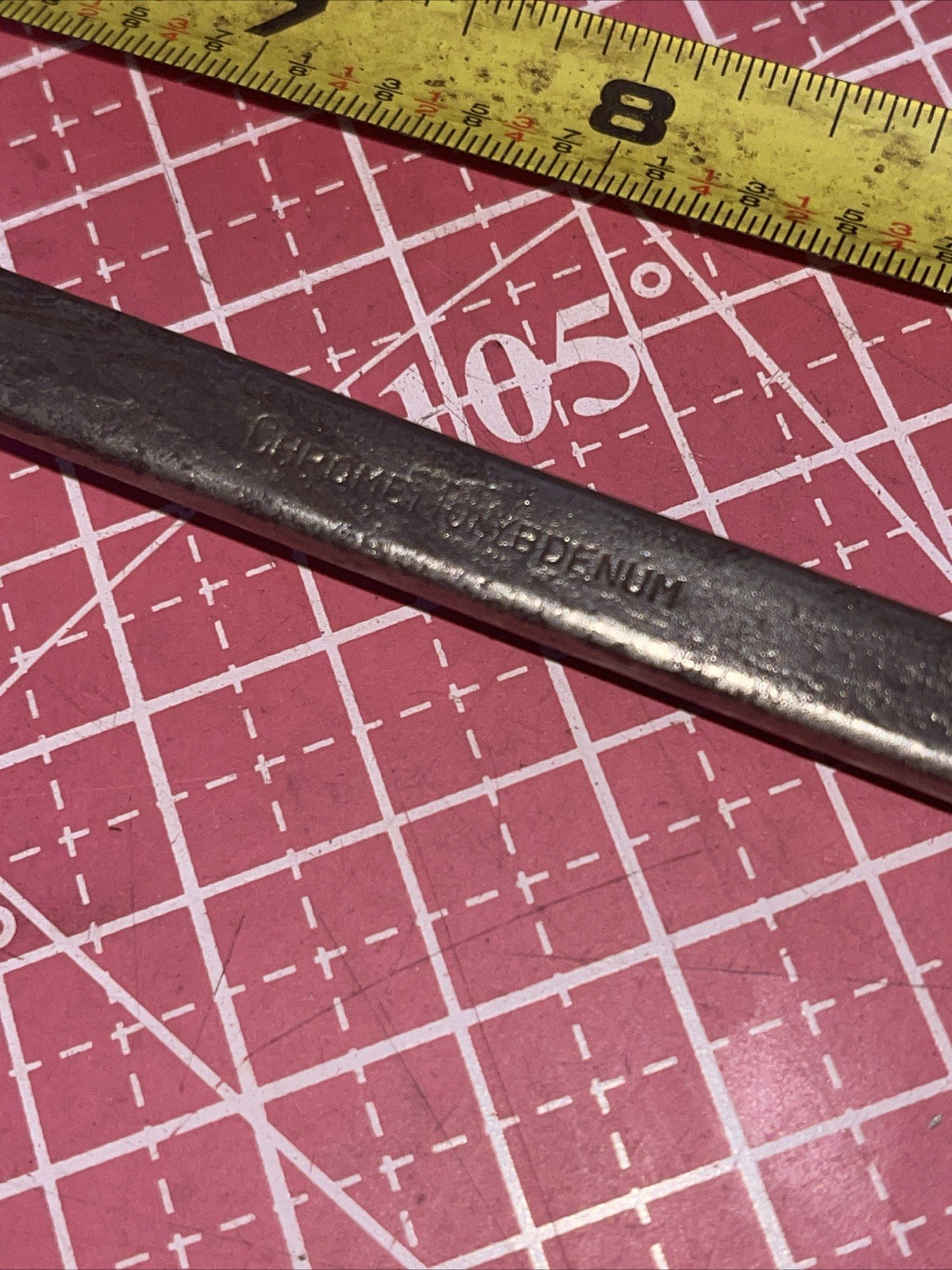 Vintage Vlchek USA WBA1618 1/2 X 9/16 In SAE 12 Point Offset Box End Wrench 1/2”