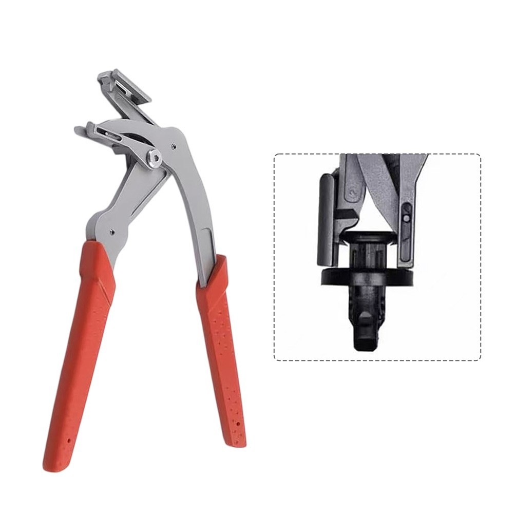 1pc Car Trim Removal Pliers Stainless Steel Spring Loaded Fastener Tool