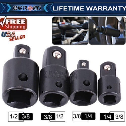 4-pack 3/8″ to 1/4″ 1/2 inch Drive Ratchet SOCKET ADAPTER REDUCER Air Impact -US