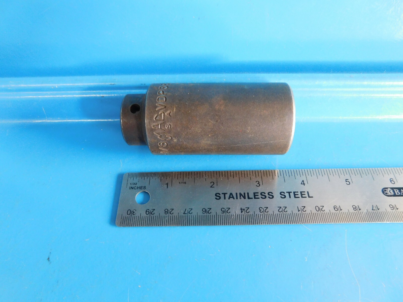 USED, MAC TOOLS «1-1/8 IN. » DEEP 1/2 IN. DR. IMPACT SOCKET, PART #VDP366,USA