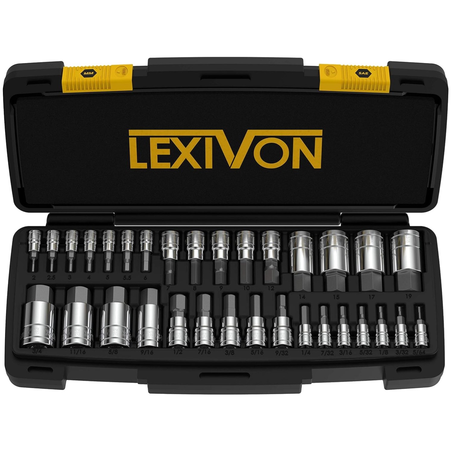 Professional Grade HEX Bit Socket Set, 32-Piece