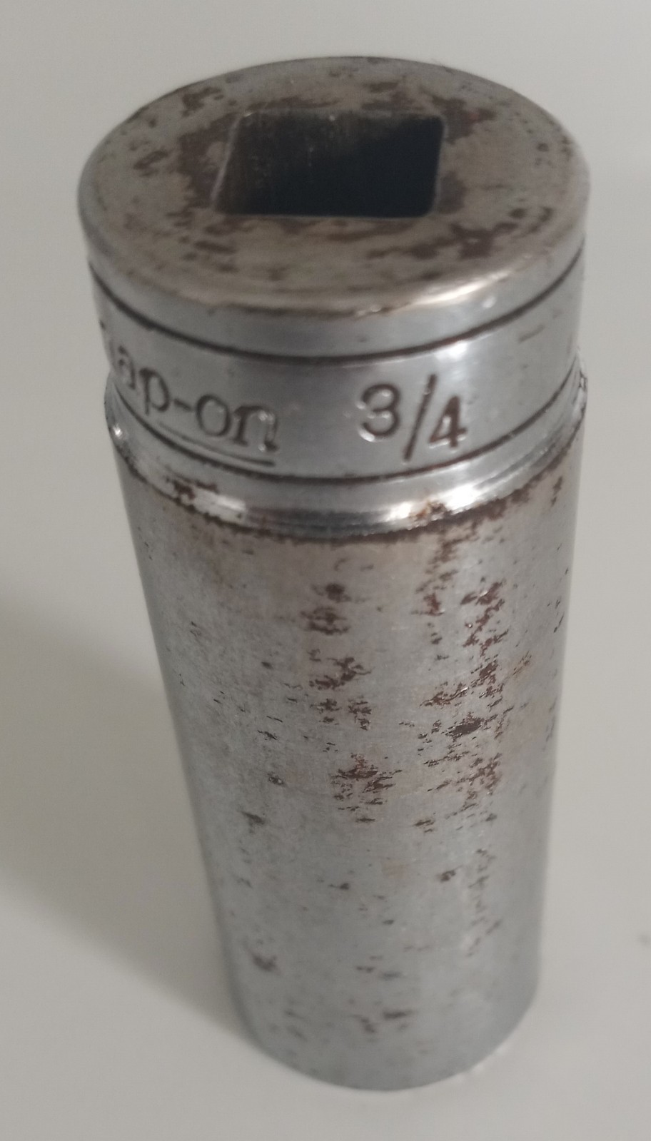 Vintage Snap-On SF-241 3/4″ Chrome Deep Socket 12 Point 3/8″ Drive, Made In USA