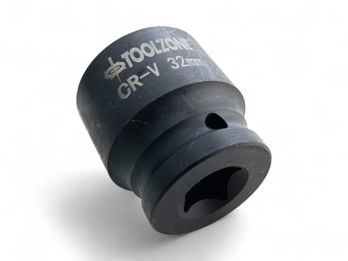 32mm Shallow Impact Socket 1/2″ Drive CR‑V Bi‑Hex 12‑Point Elite 32mm Socket