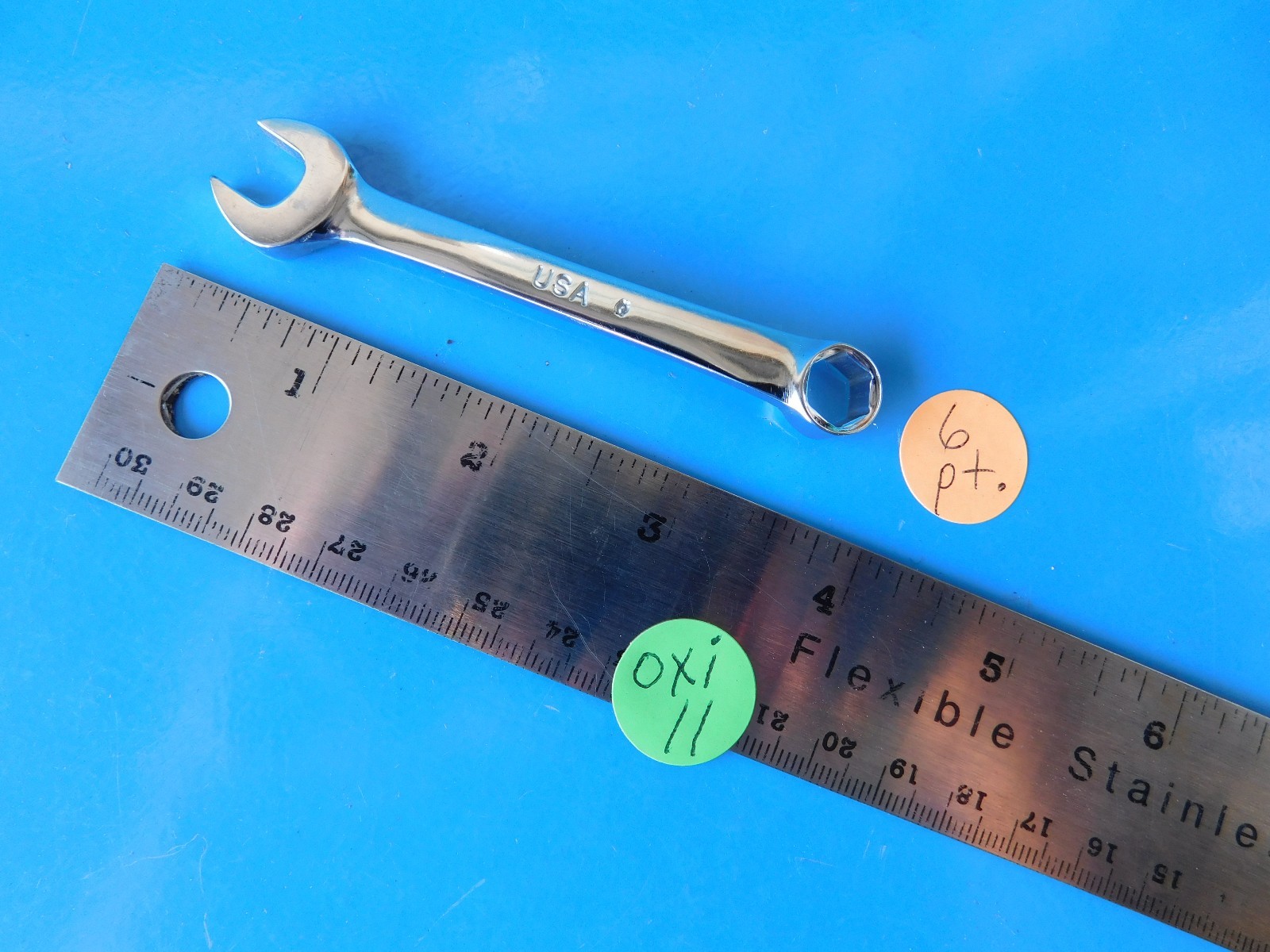 USED, SNAP ON 11/32 INCH MIDGET WRENCH , 6 POINT, PART #OXI11