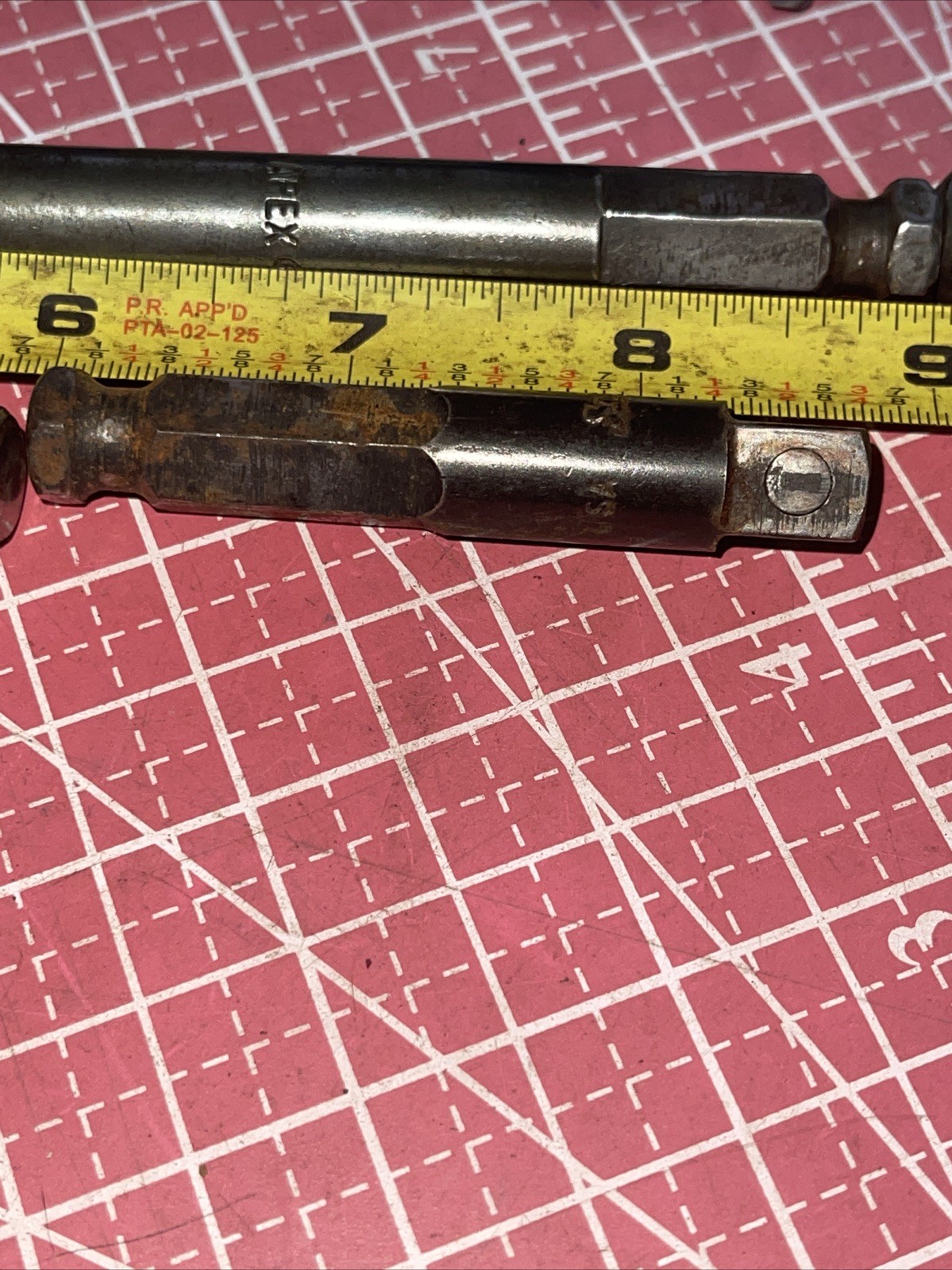 Apex / Snap on USA 7 Piece 7/16” Hex Power Adapter Extension Set 3/8 Drive 2-10”