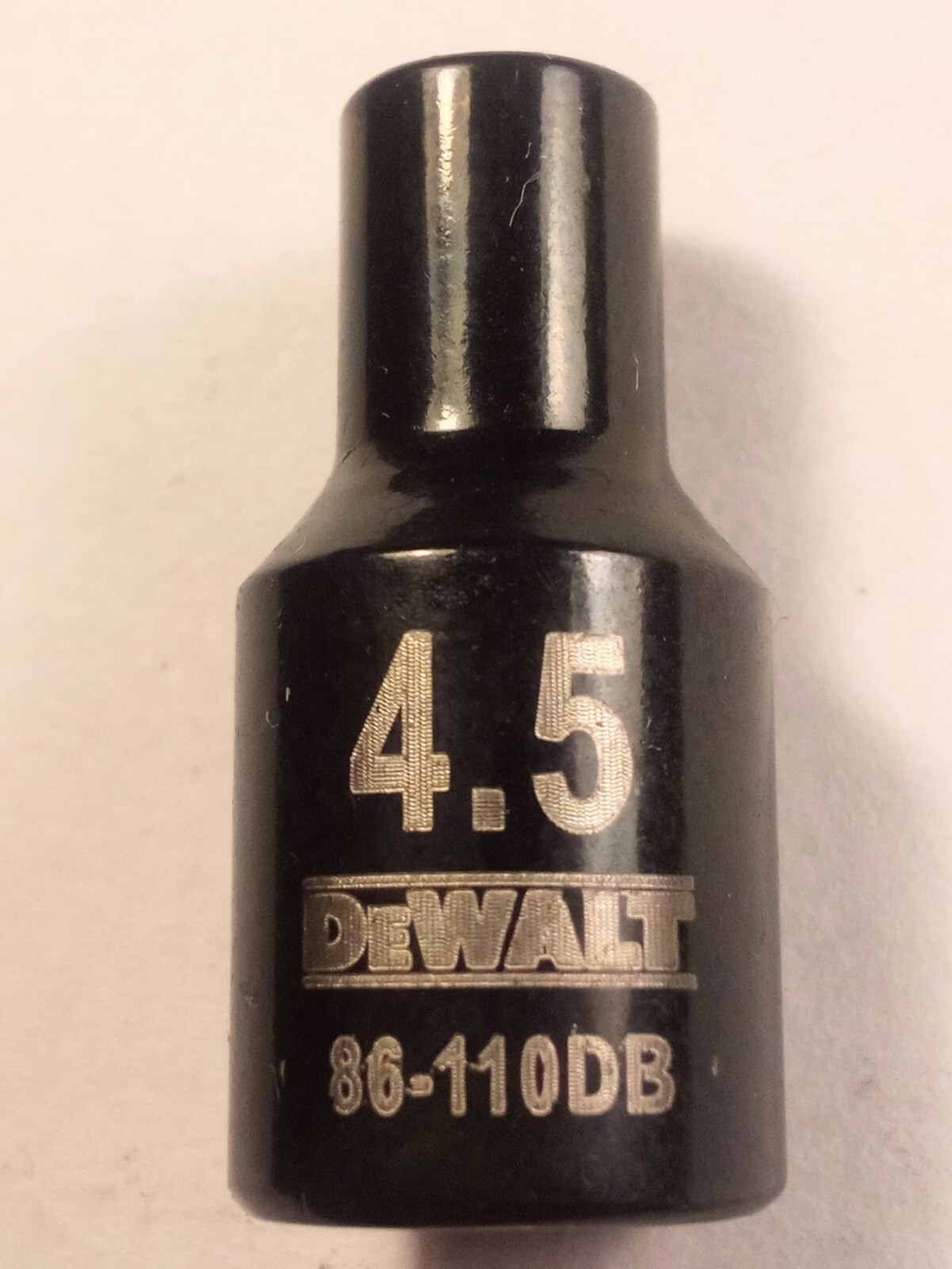 DeWalt 4.5mm x 1/4″ Dr Black Chrome Socket – 86-110DB – 6 Pt Free USA Shipping