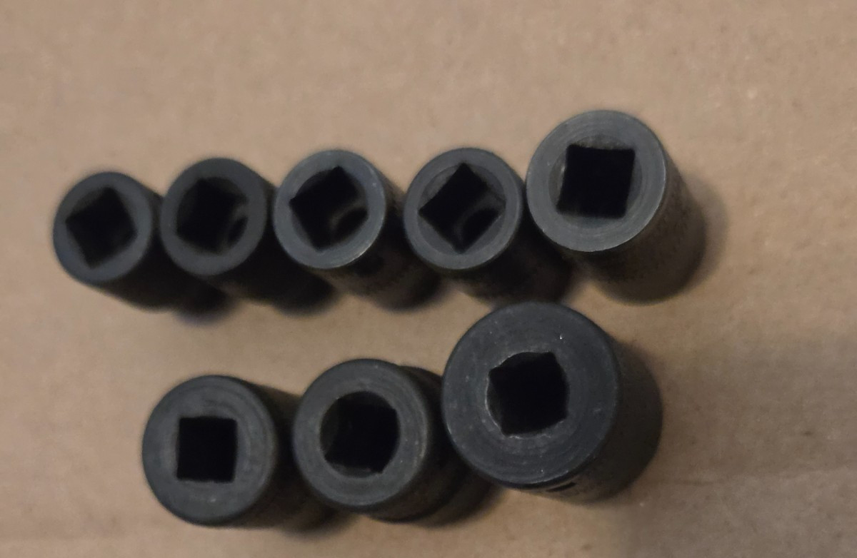 SNAP ON GMM SERIES METRIC SOCKET SET 8 PIECES 5MM – 13MM MISSING GMM9 1/4″ DRIVE