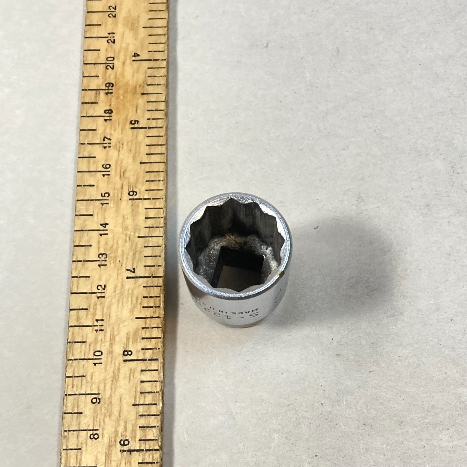 Billings 7/8″ Socket 1/2″ Drive 12 Point Vitalloy #S-1228 USA