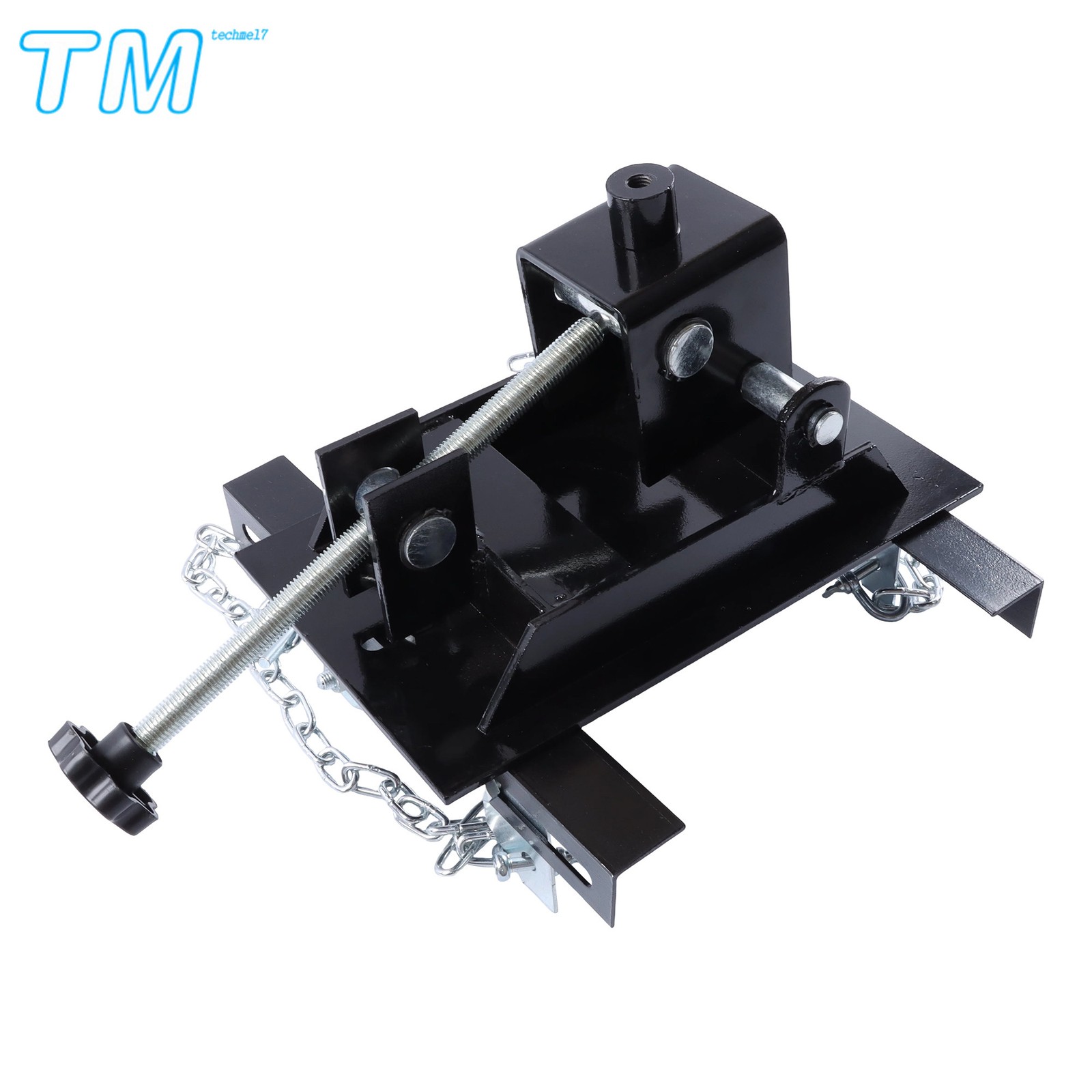 1100lbs Capacity 1/2 Ton Transmission Floor Jack Adapter For Repair Tool Black