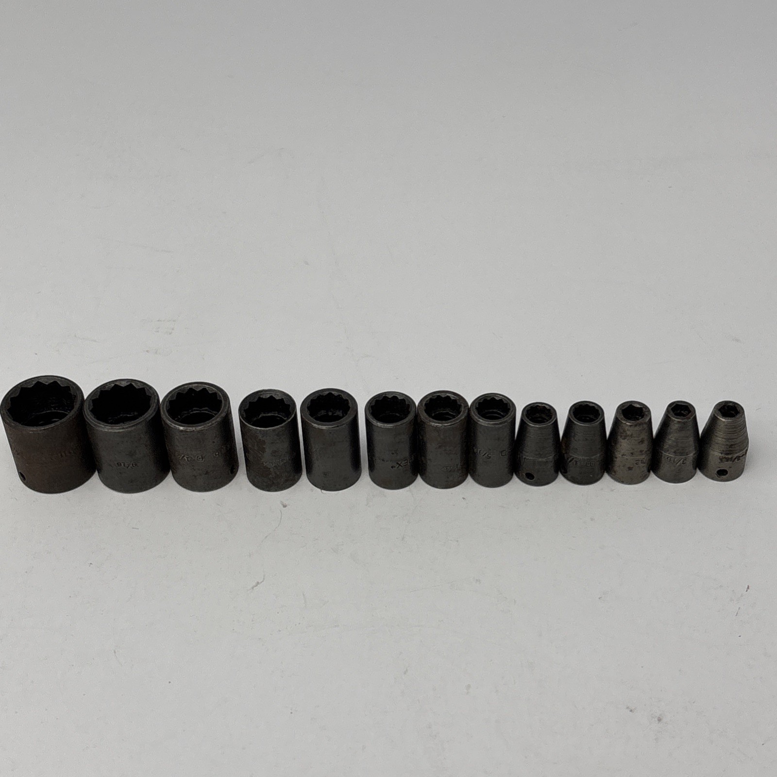 Apex USA 1/4″ drive SAE Impact Socket Set See Desc
