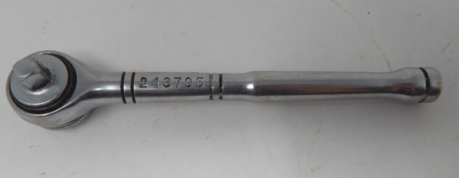 Vintage Craftsman 943795 1/4″ Drive Reversible Ratchet W/Thumb Wheel Very Nice