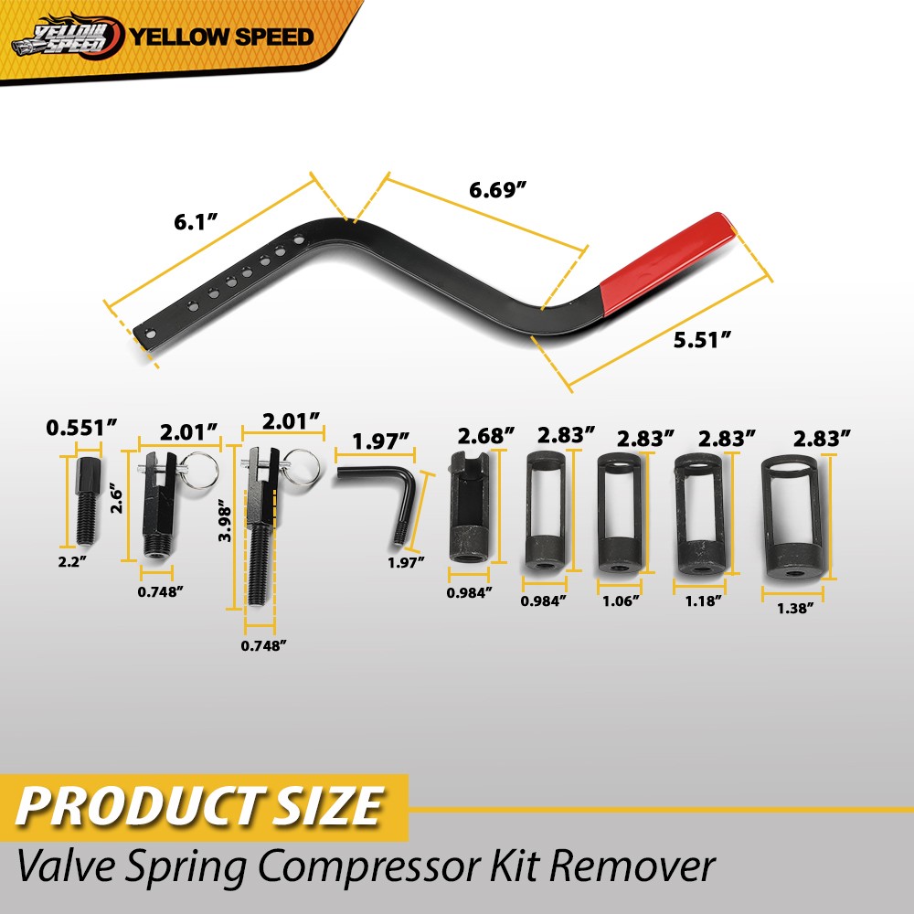Valve Spring Compressor Kit Remover & Installer Disassembling Tool