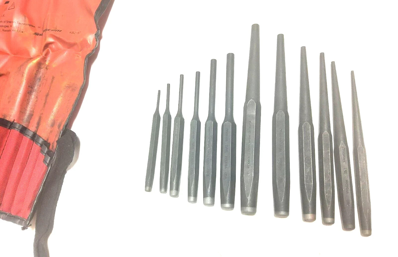 Snap-on 12-piece Pin and Starter Punch Set PPSD120BK NEW Sealed