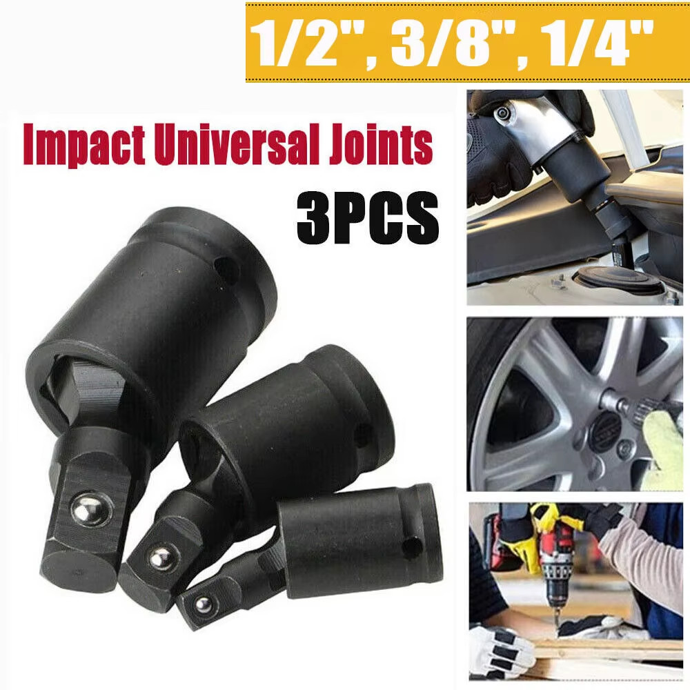 Universal Impact Socket JOINT 3/8″ 1/2″ 1/4″ Drive Wobble Swivel Extension US