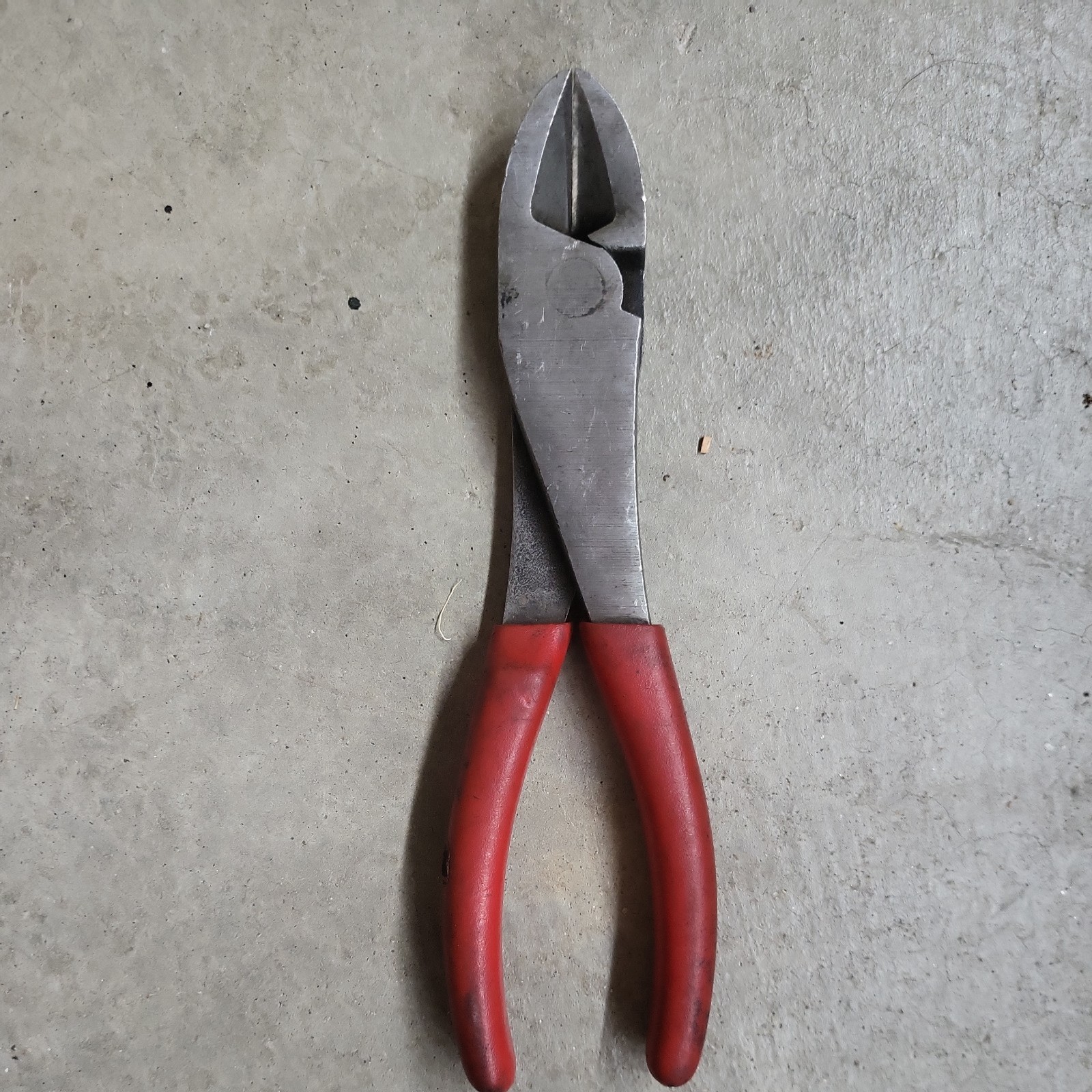 Snap On Tools HIGH Leverage Diagonal Cutters Pliers 8″ Long Wire Side Red