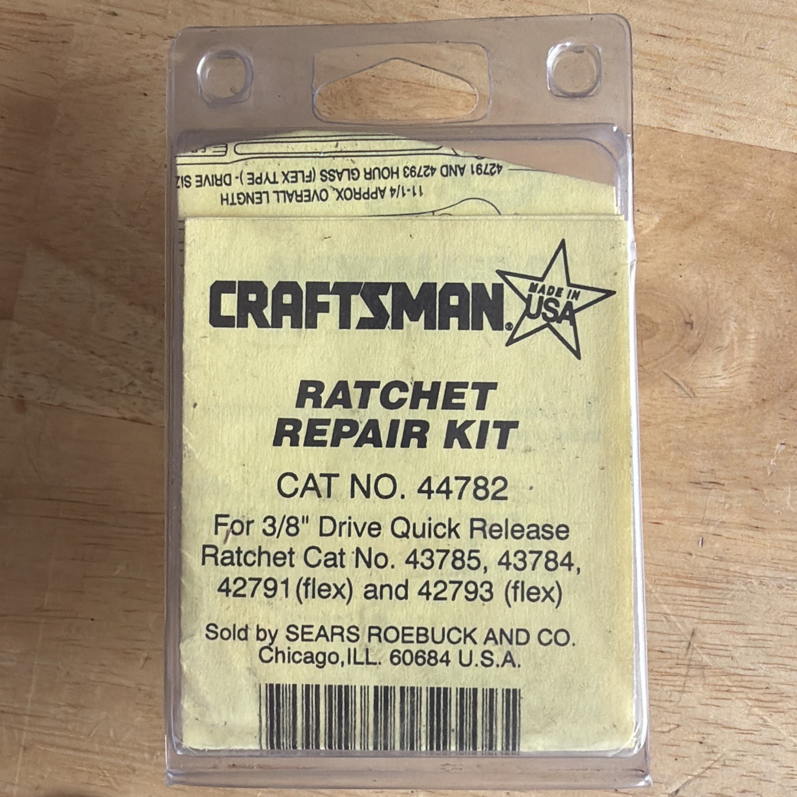 Craftsman Tools Ratchet Rebuild Repair Kit 3/8″ Drive No. 44782 USA READ!!