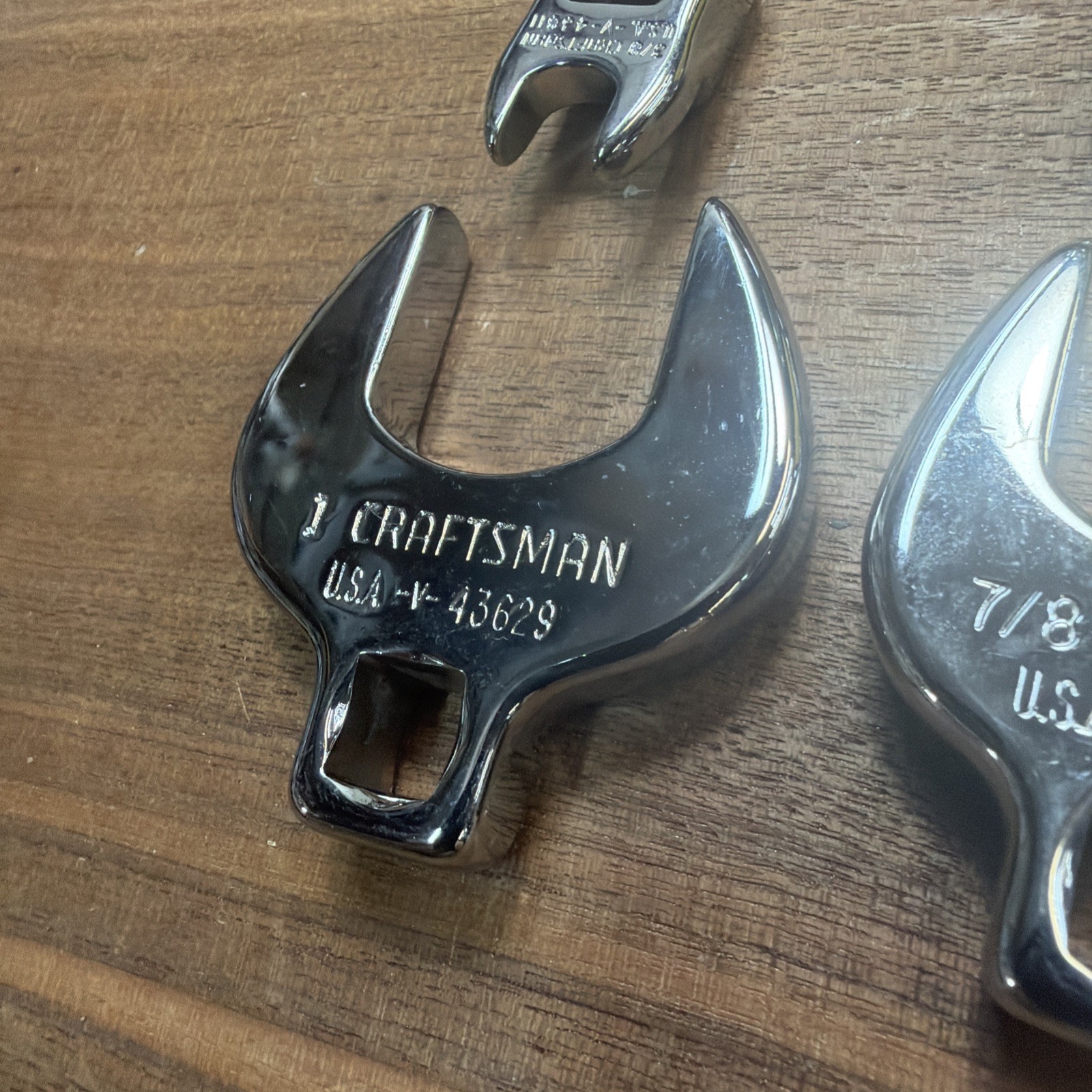 Craftsman USA Crowfoot VTG Set 3/8″ Dr. SAE 10pc 3/8″ to 1″ -V- Series FREE SHIP
