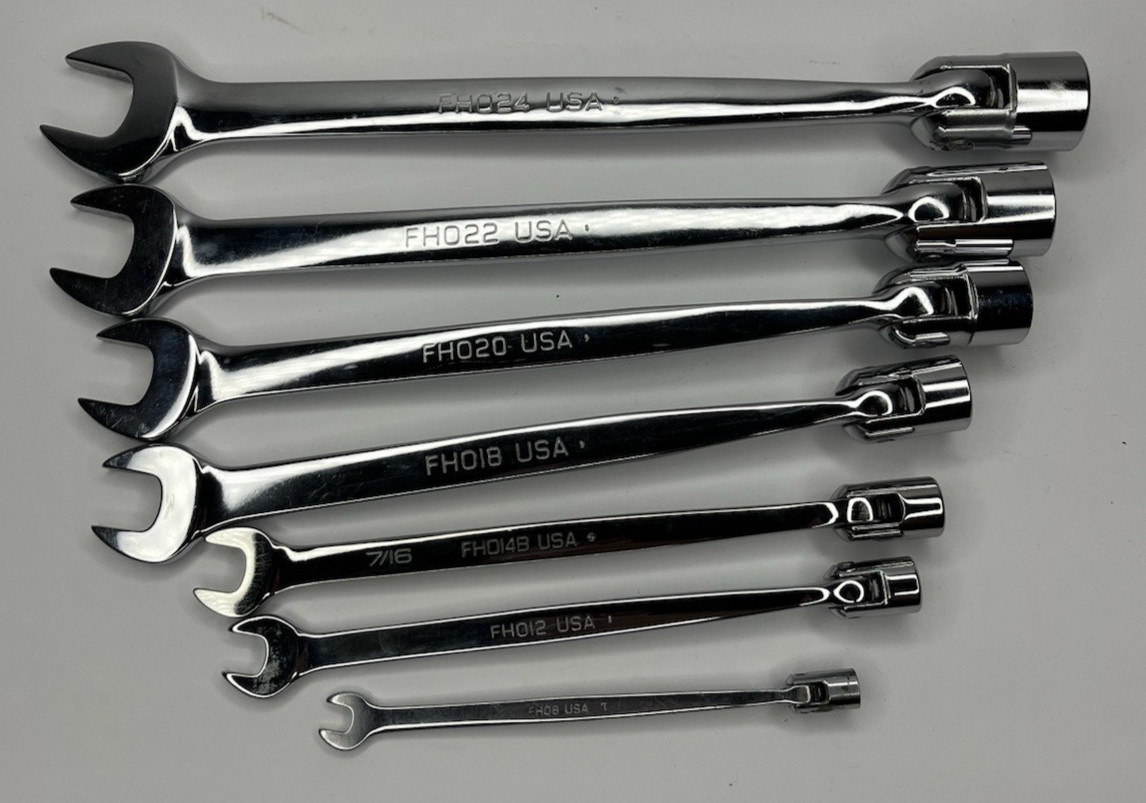 Snap on Tools SAE Socket End Wrench Set Polished Made in USA