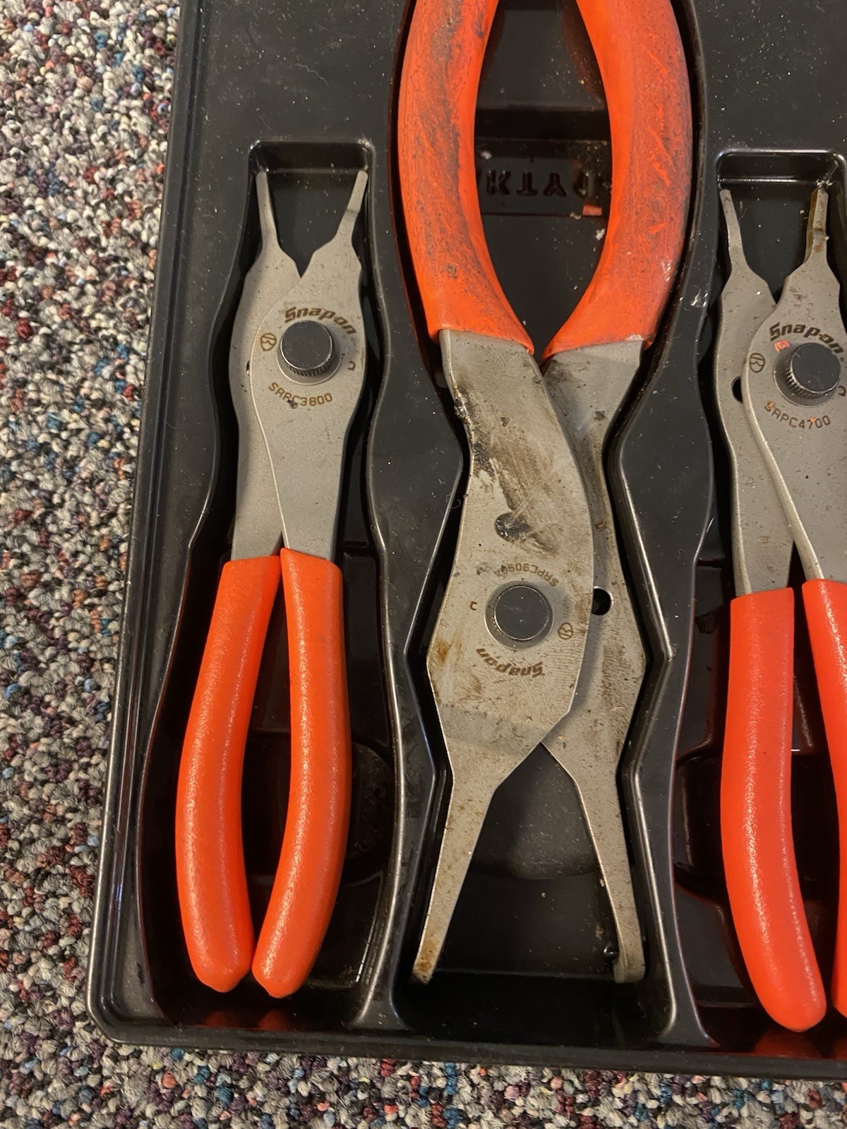Snap On 7Pc Snap Ring Pliers Set SRPCR107